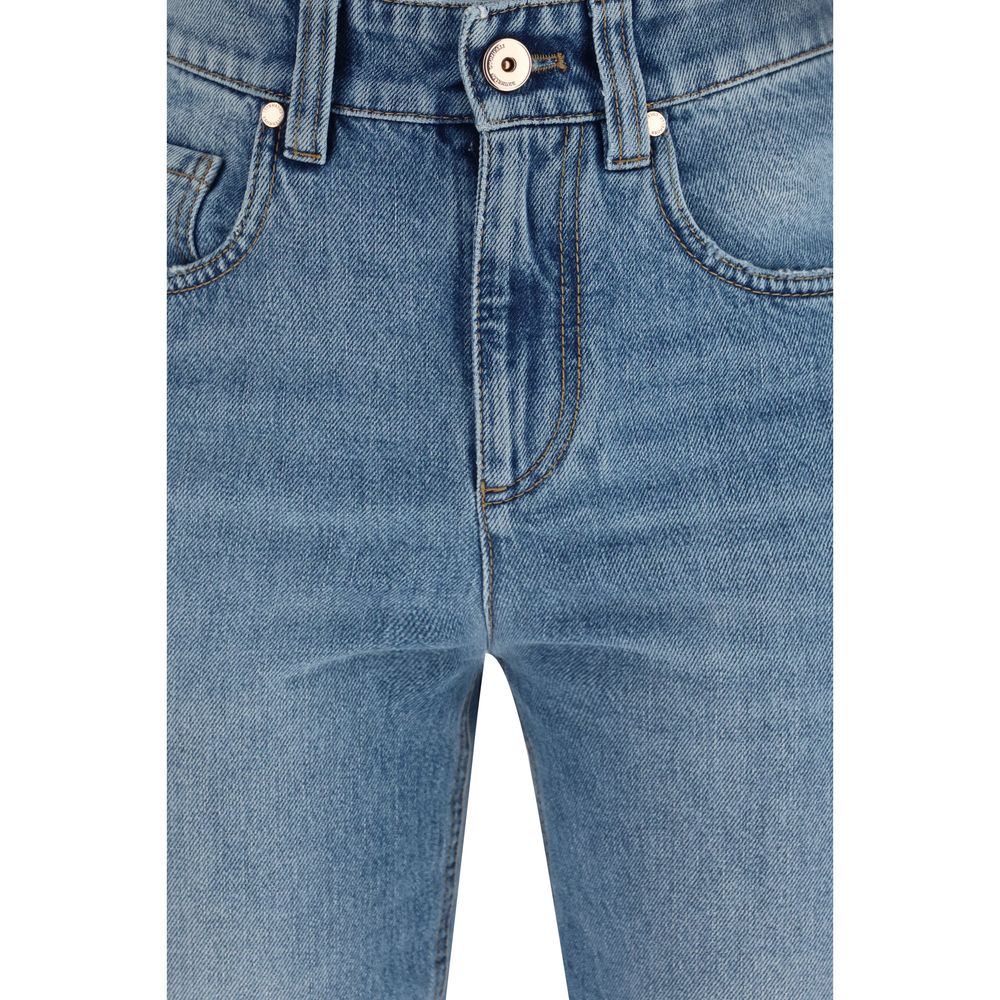 Brunello Cucinelli Blue Cotton Jeans Denim