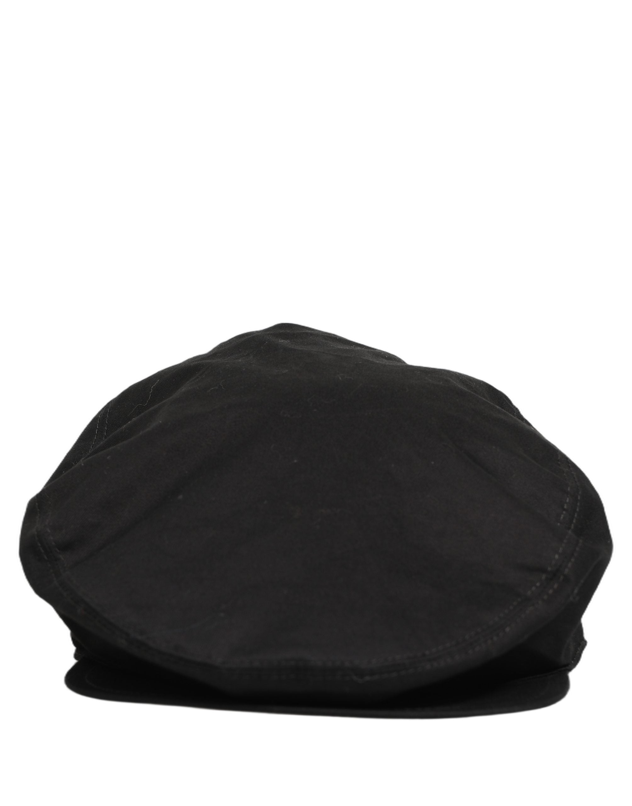 Dolce & Gabbana Men Black Cotton Stretch Newsboy Cloth Capello Hat