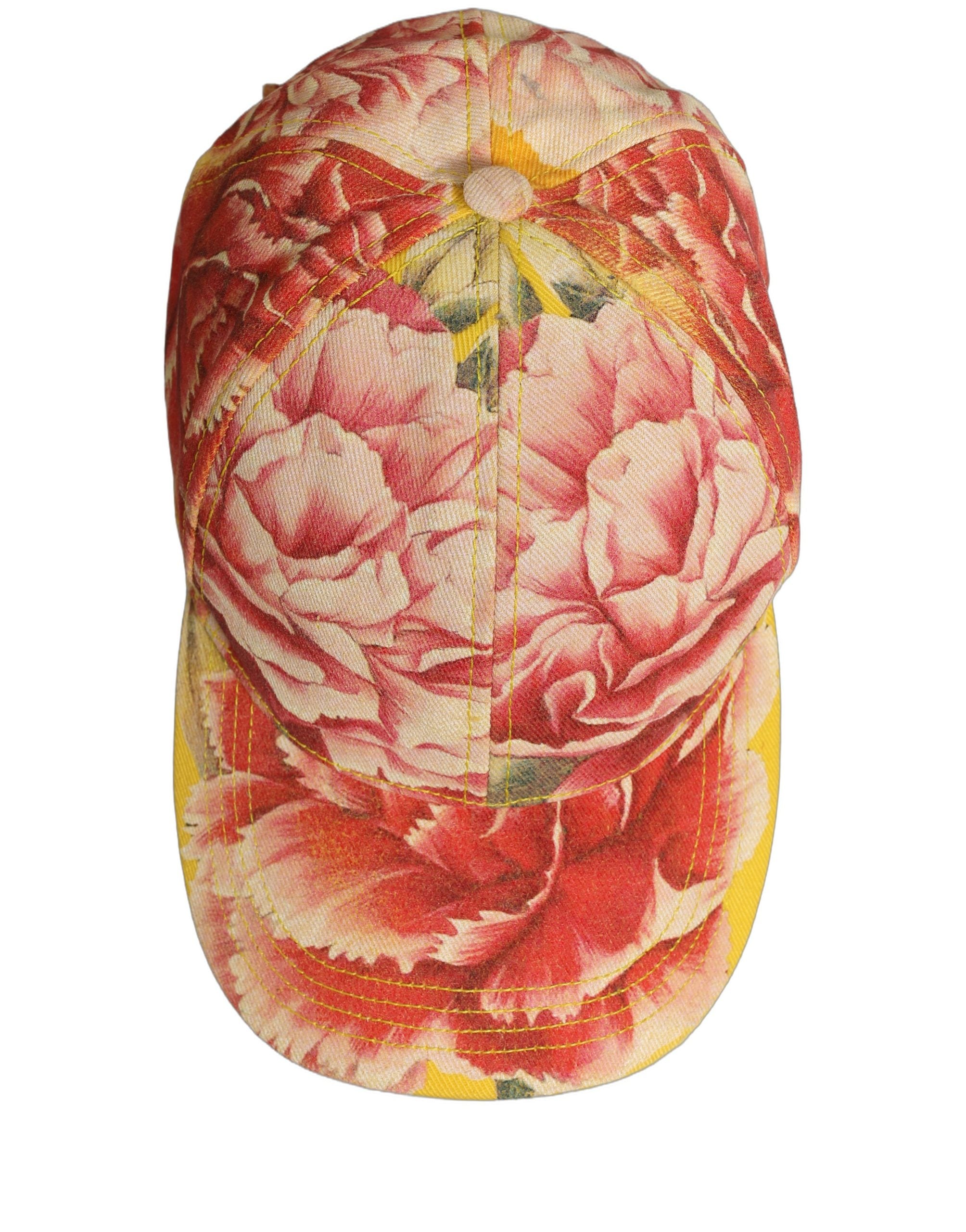 Dolce & Gabbana Men Multicolor Cotton Floral Baseball Capello Hat