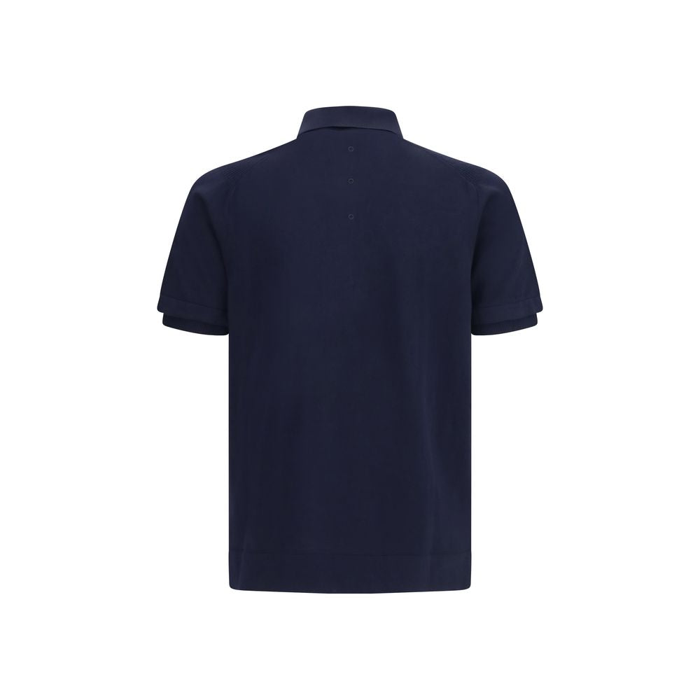 Premiata Blue Cotton Polo Shirt
