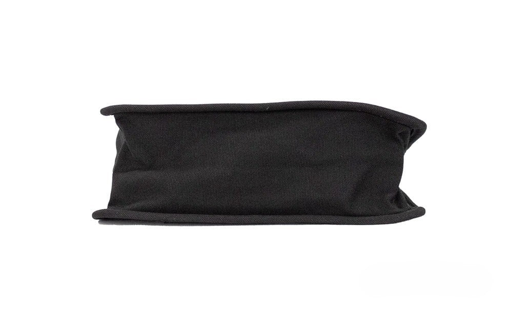 Marc Jacobs Medium Black Canvas Fabric Shoulder Convertible Tote Purse Bag