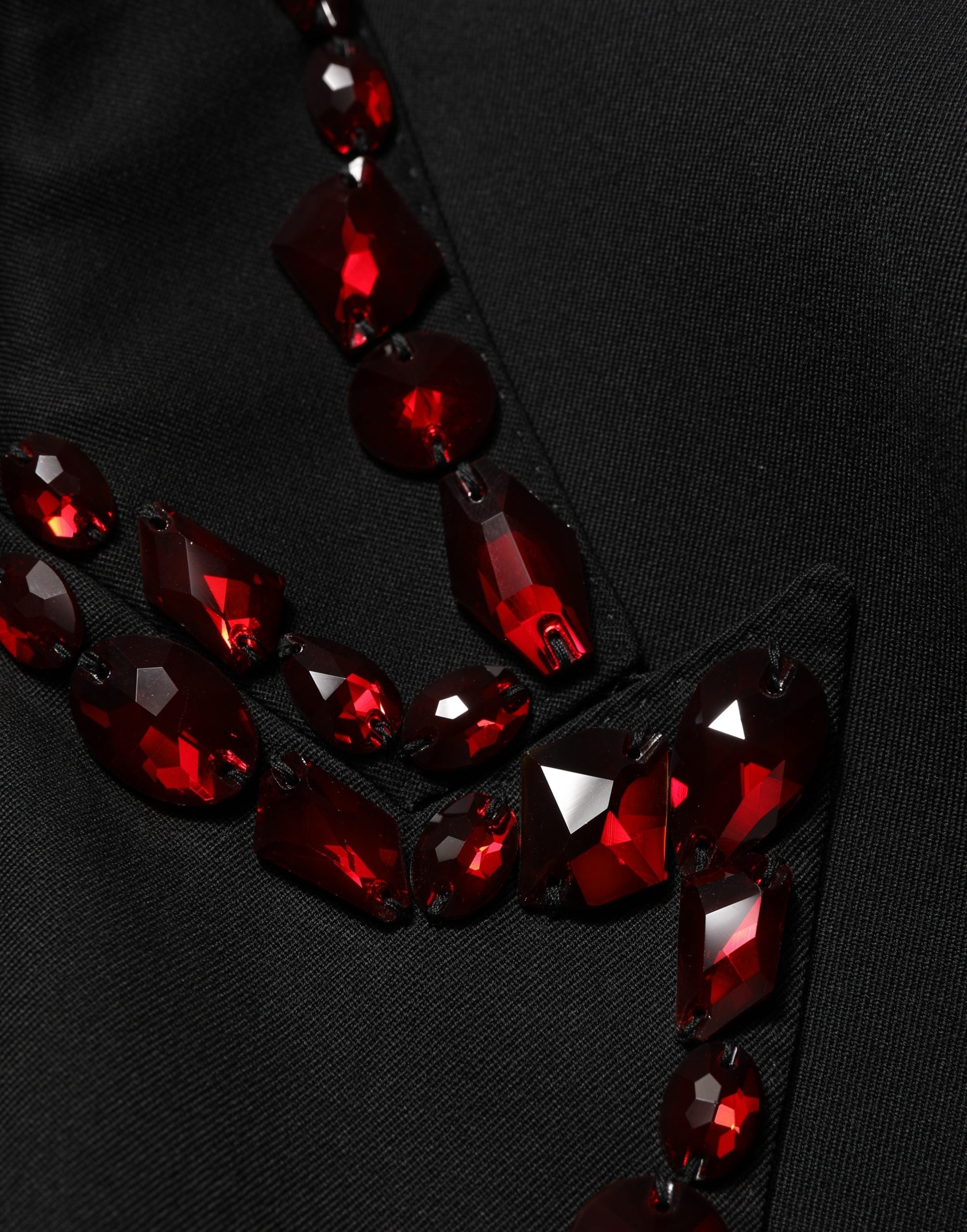Dolce & Gabbana Black Crystal Embellished 2 Piece Suit