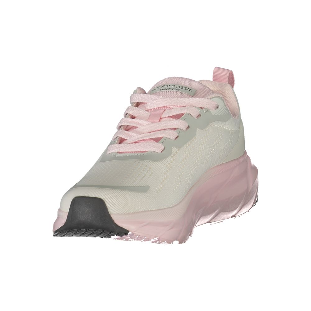 U.S. POLO ASSN. White Polyurethane Women's Sneaker