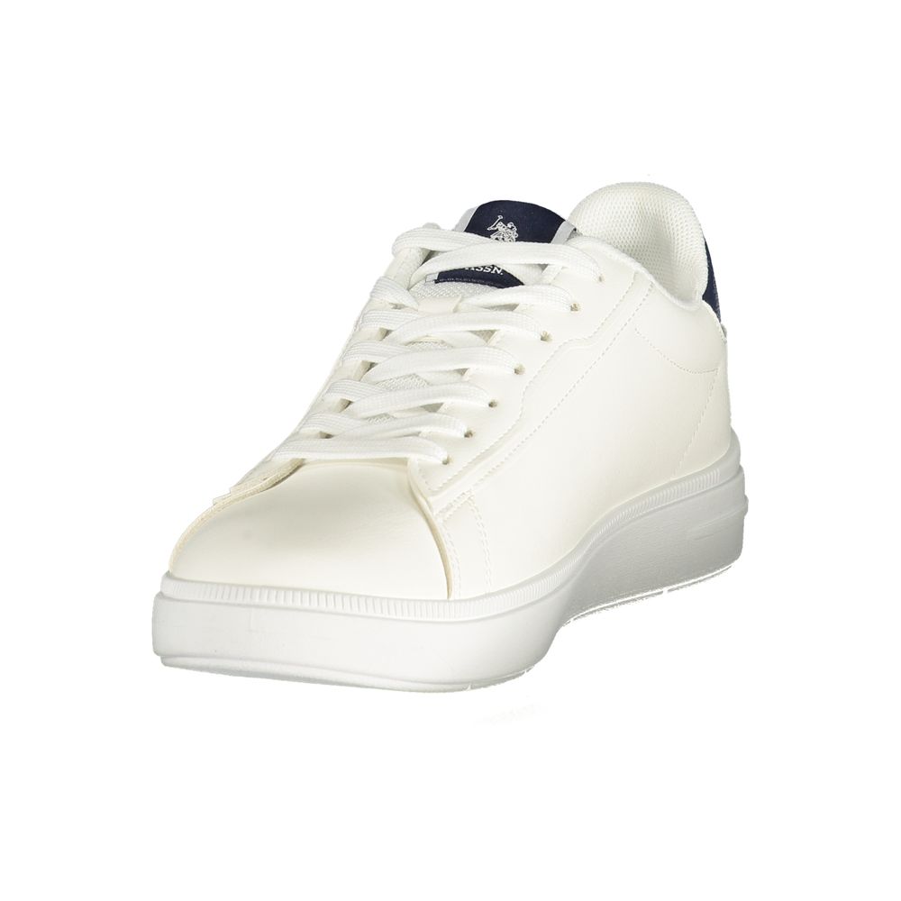 U.S. POLO ASSN. White Polyurethane Men's Sneaker
