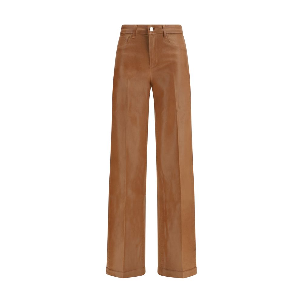 L'Agence Beige Cotton Jeans Denim