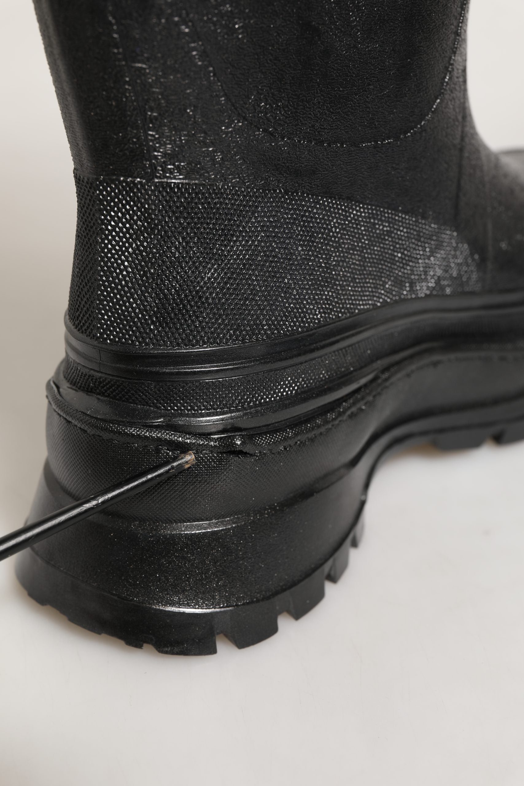 Dolce & Gabbana Black PVC Pull On Rain Boots Men Shoes