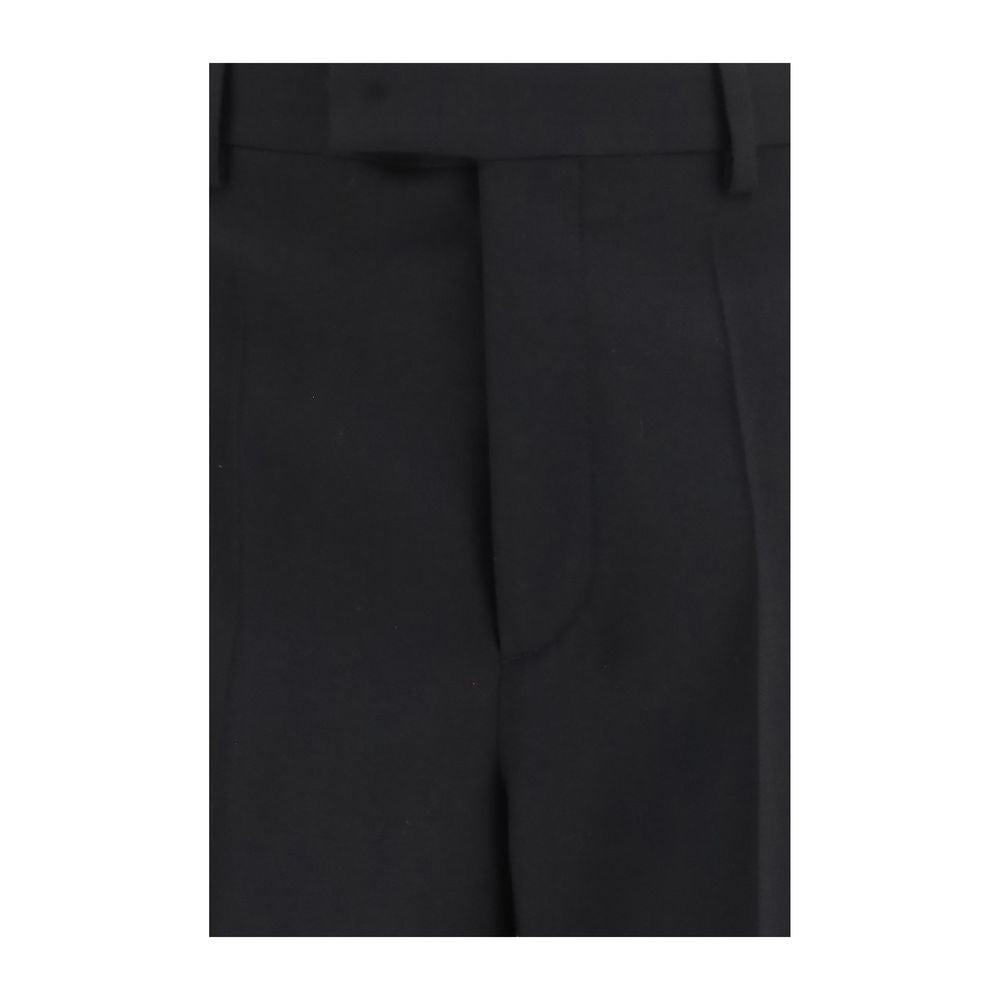 Valentino Garavani Black Wool Oves Aries Dress Pants