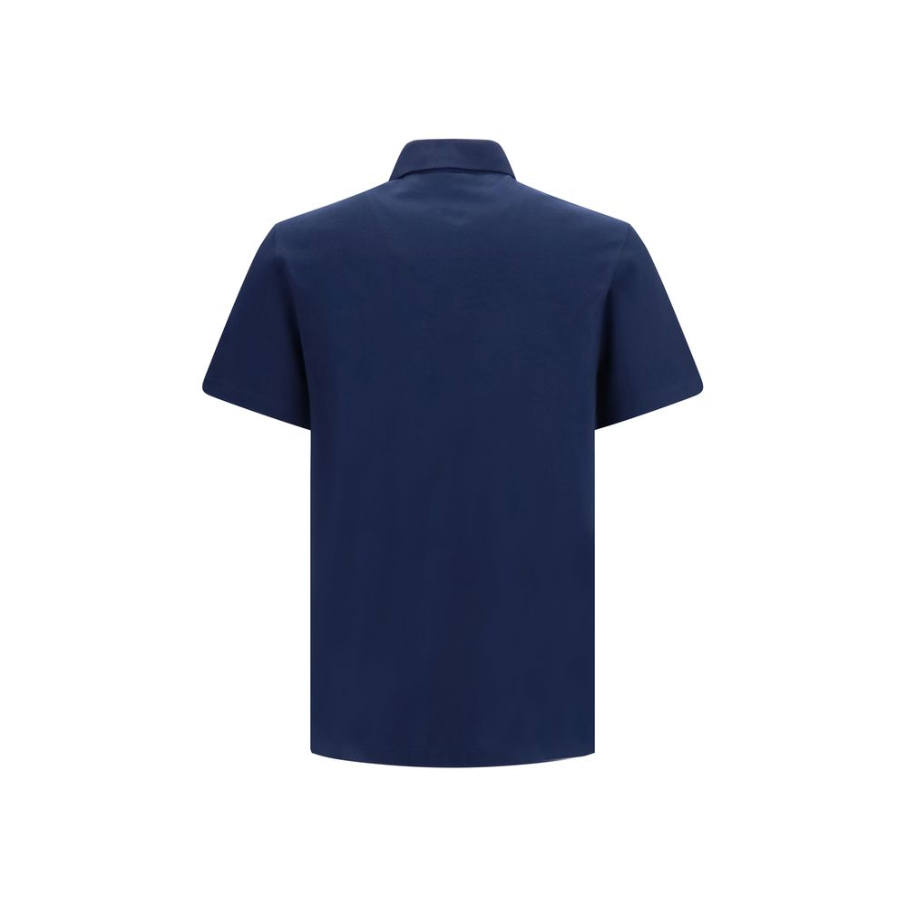 Valentino Garavani Blue Cotton Polo Shirt