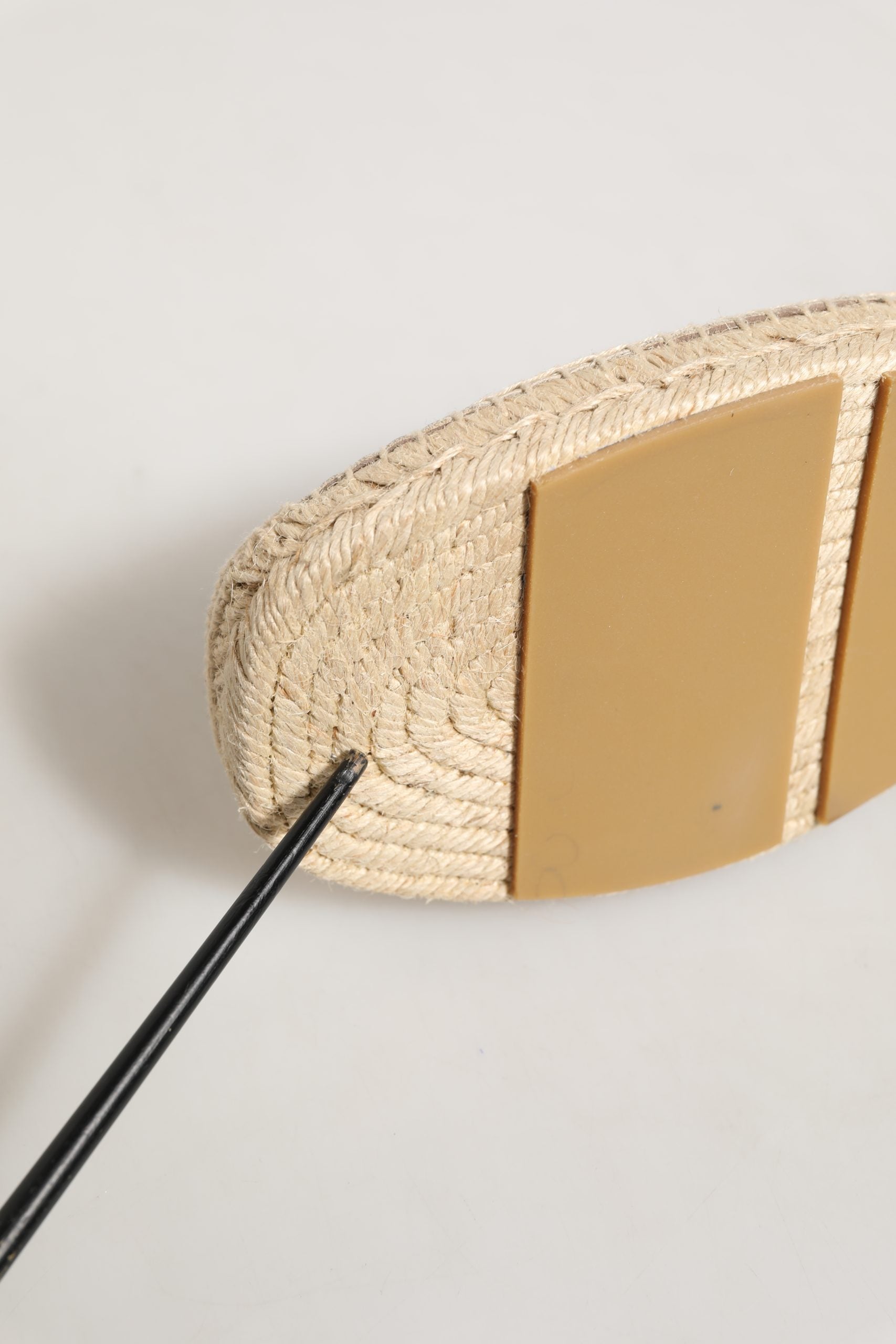 Dolce & Gabbana Beige Leather Cutout Logo Espadrilles Shoes