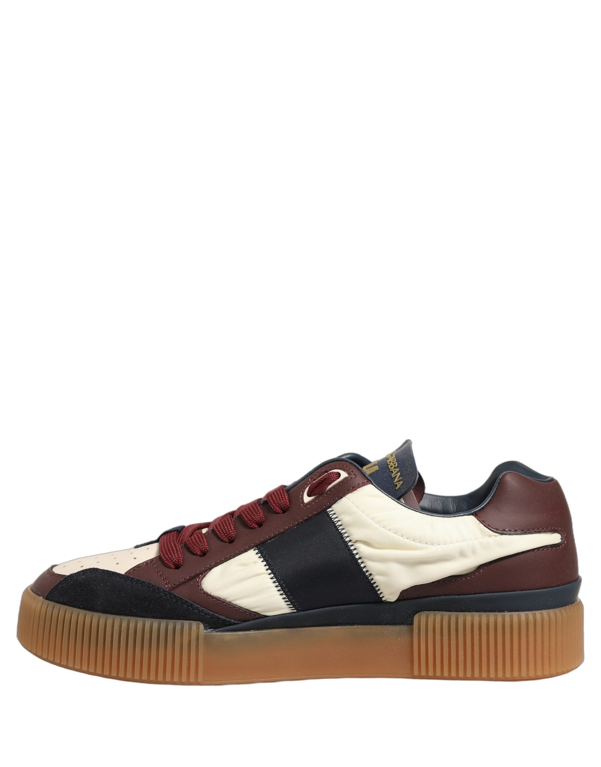 Dolce & Gabbana Multicolor Leather MIAMI Low Top Men Sneakers Shoes