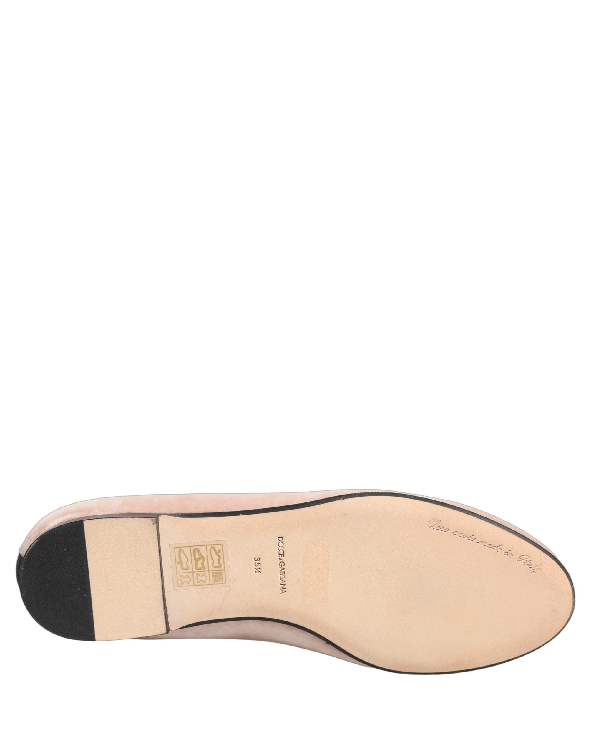 Dolce & Gabbana Pink Velvet Devotion Loafers Flats Shoes