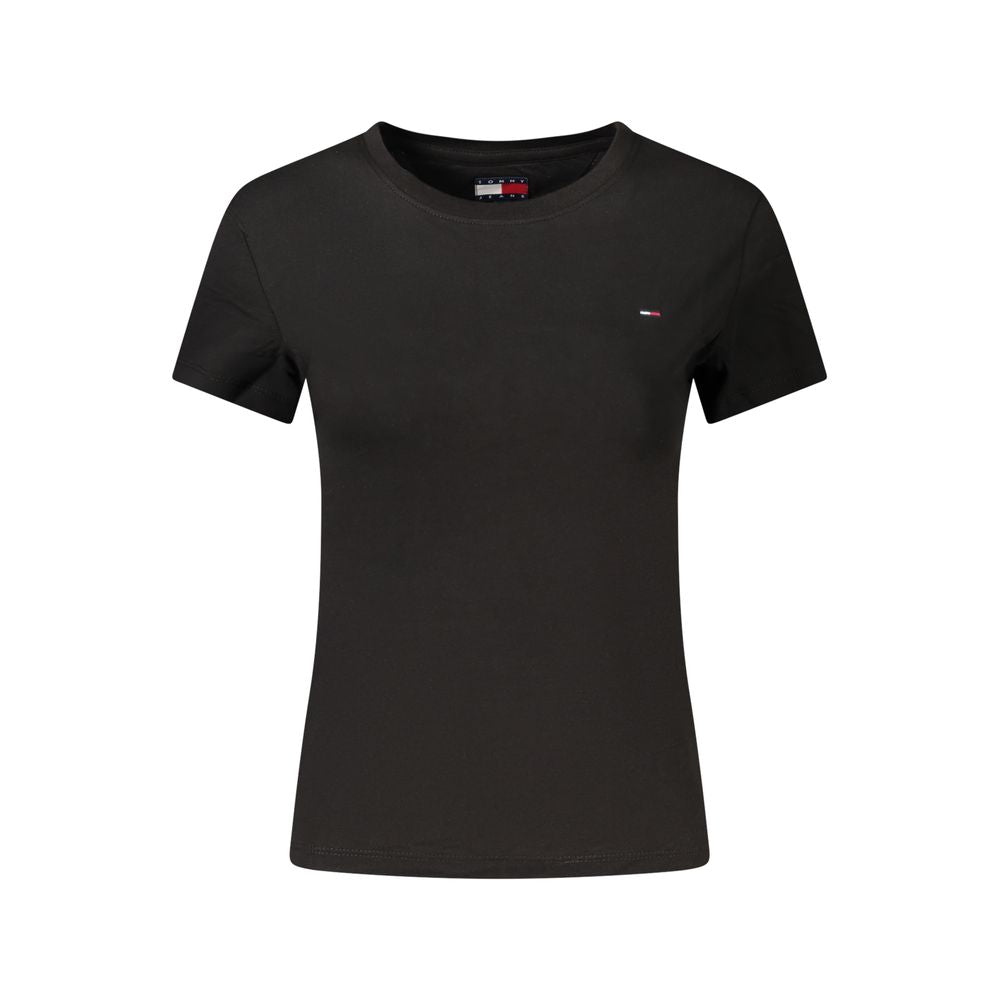 Tommy Hilfiger Black Cotton Women's T-Shirt