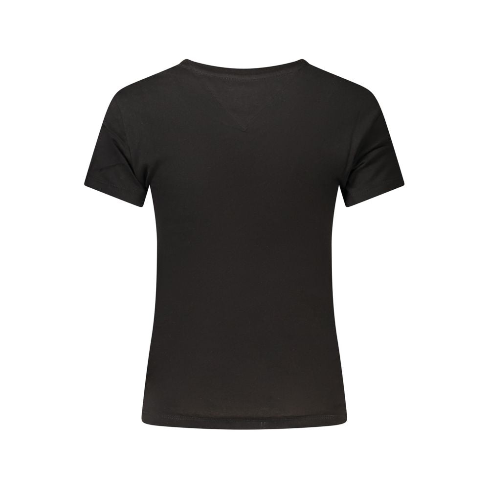 Tommy Hilfiger Black Cotton Women's T-Shirt