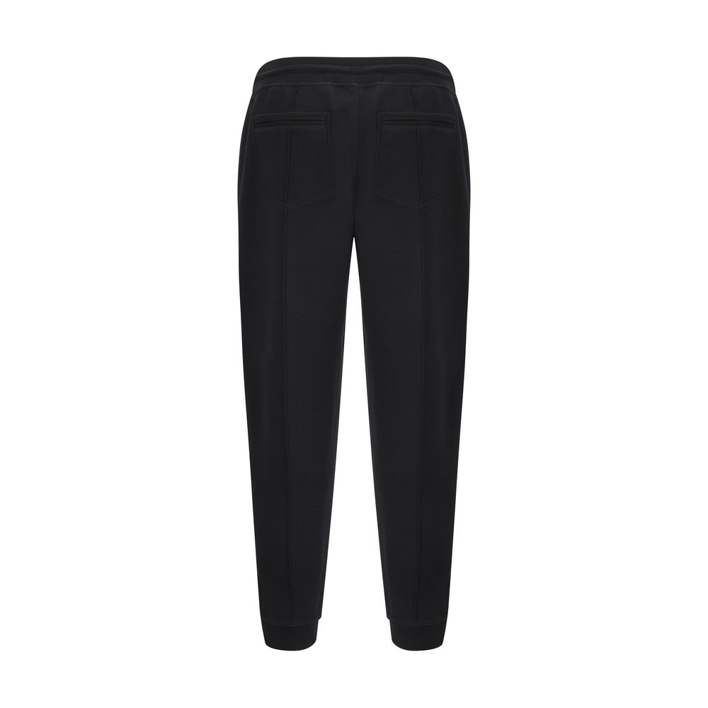 Brunello Cucinelli Black Cotton Joggers (Workout Pants)