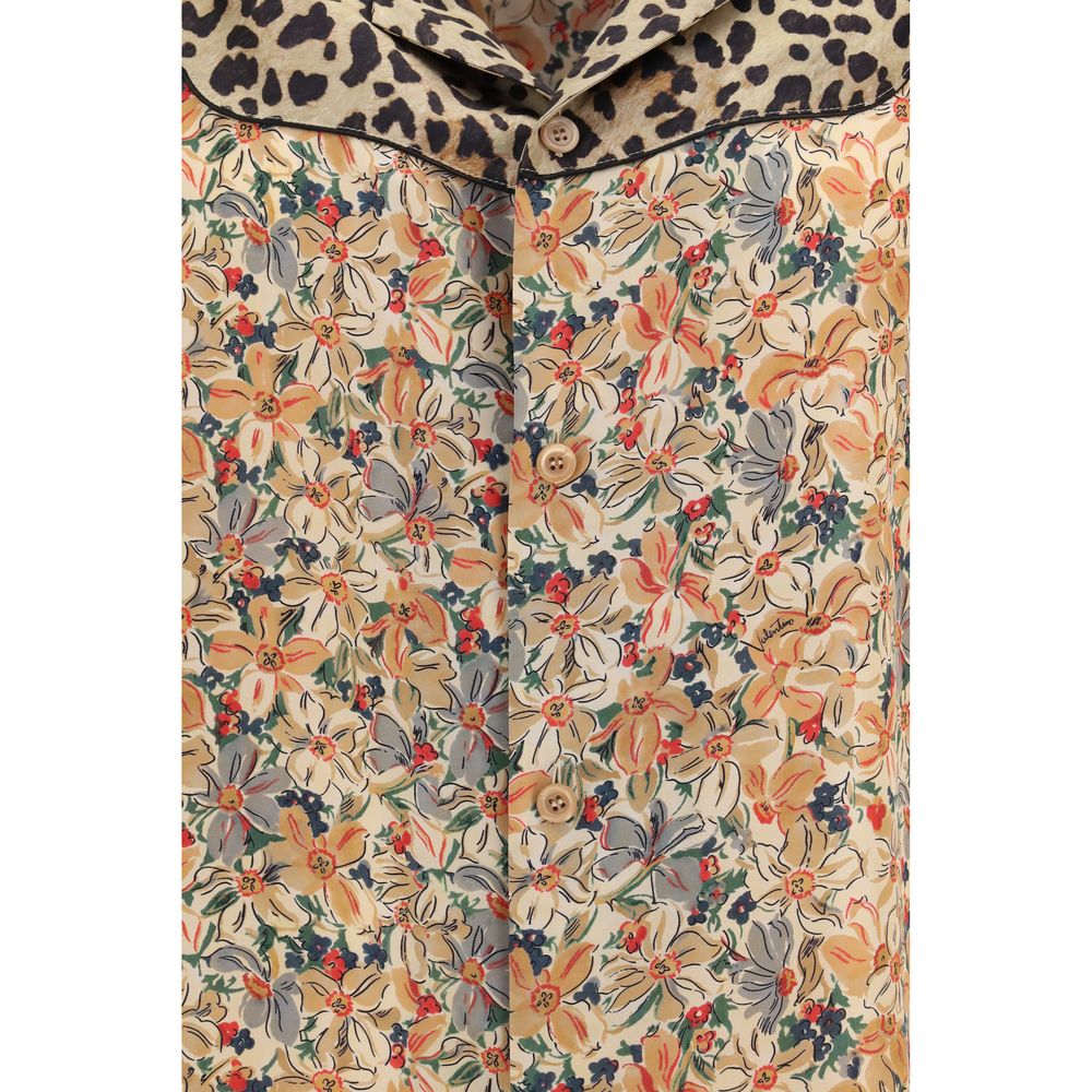 Valentino Garavani Multicolor Silk Pattern Shirt