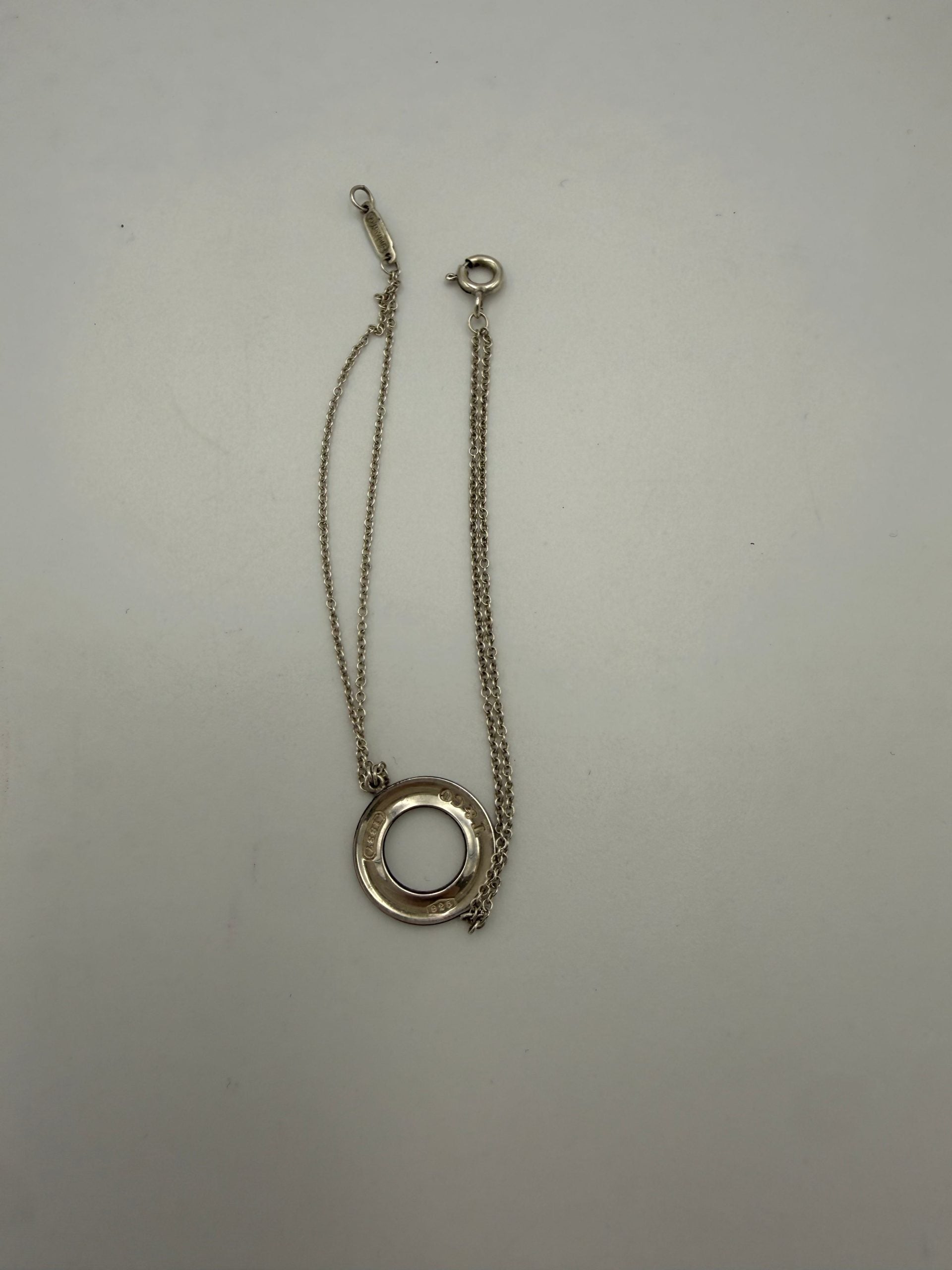 Tiffany & Co. TIFFANY & CO. Silver Bracelet with Double Chain
