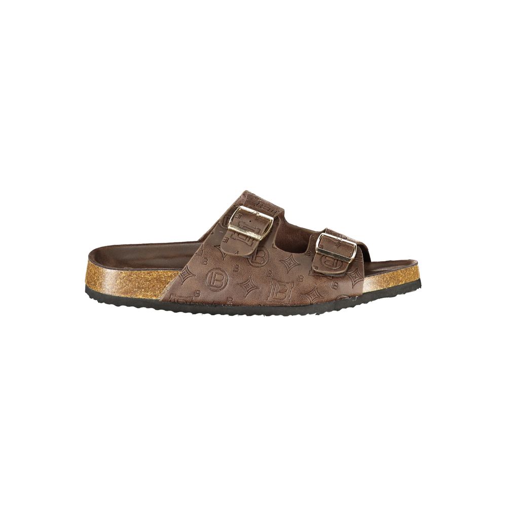 Laura Biagiotti Brown Polyurethane Women's Sandal