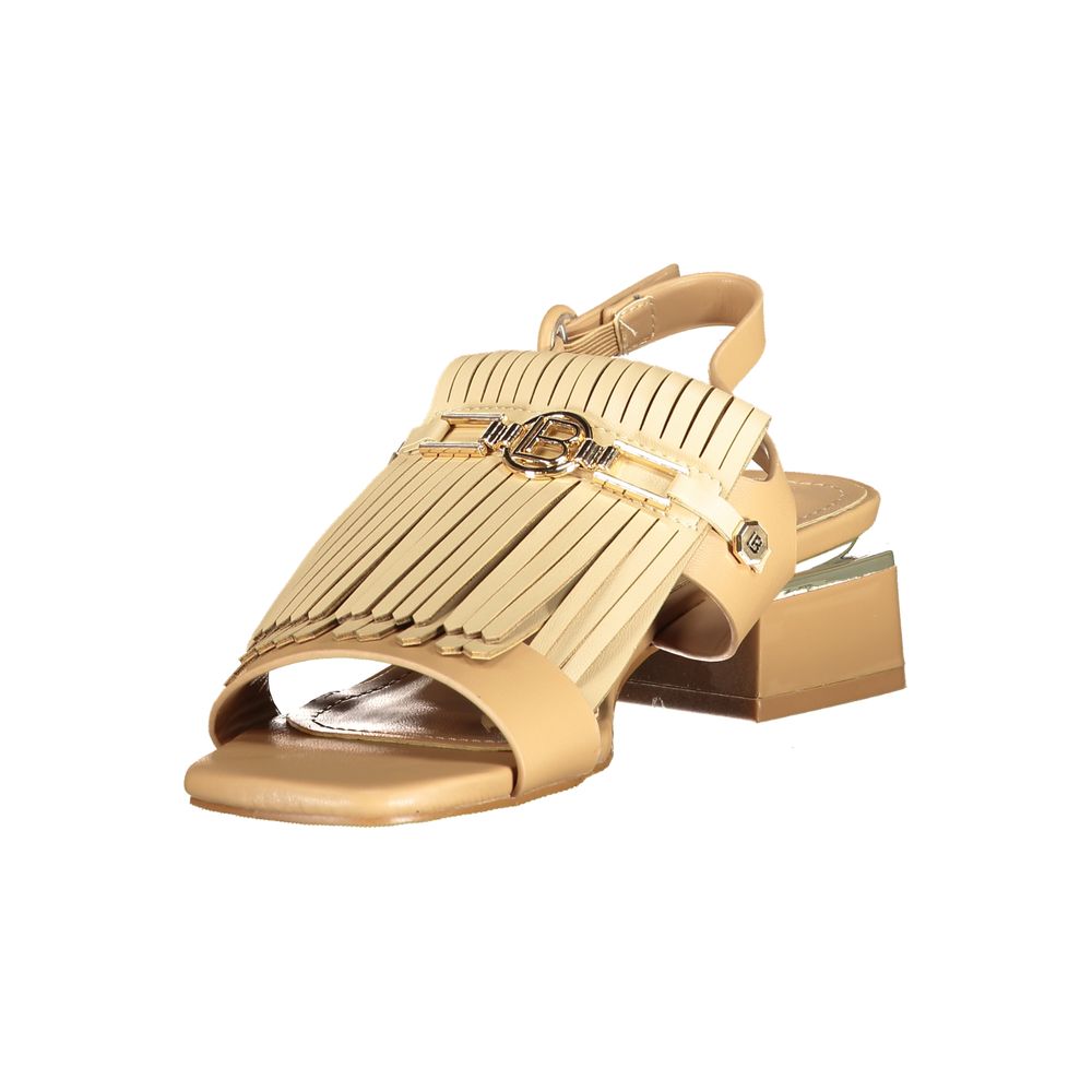 Laura Biagiotti Beige Polyurethane Women's Sandal