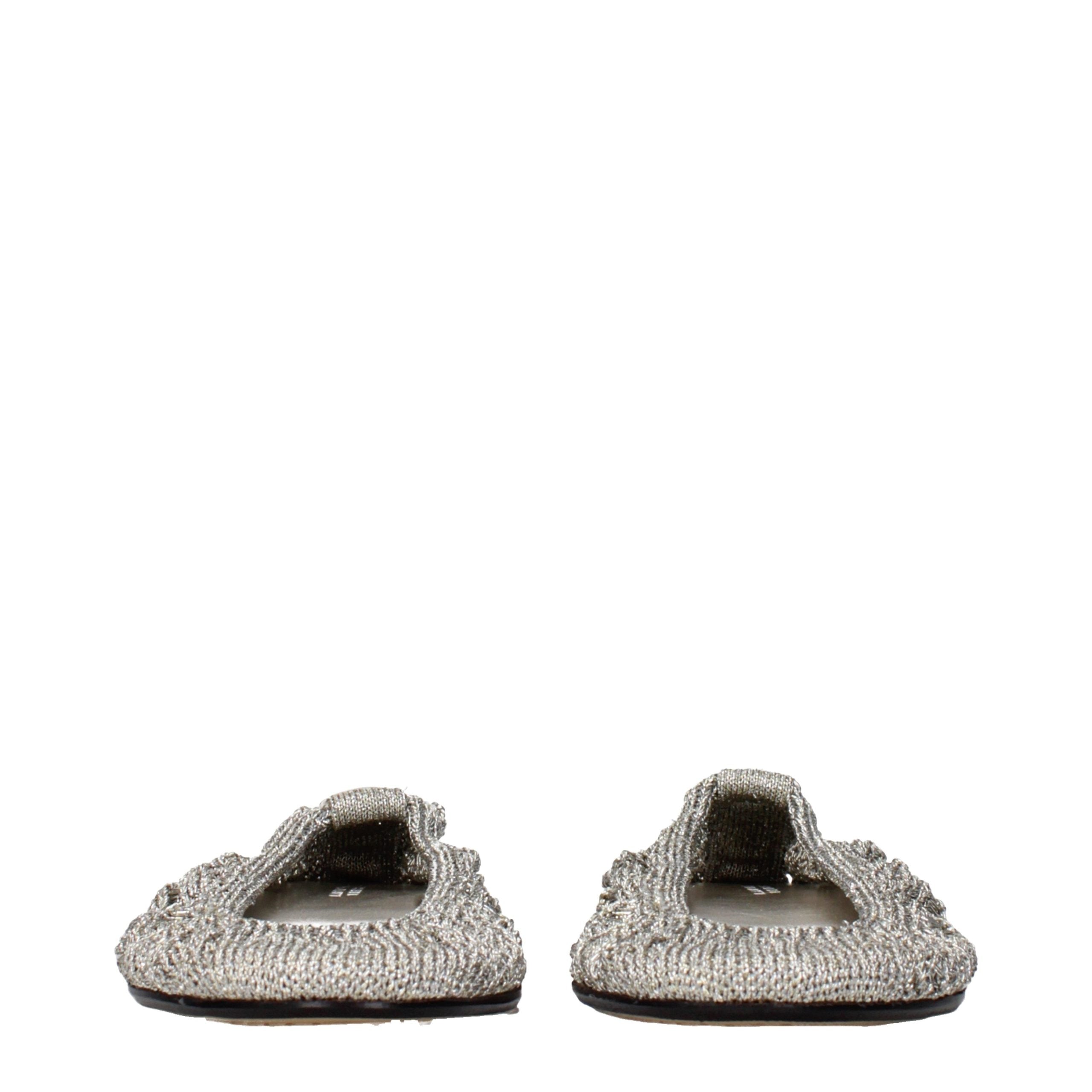 Isabel Marant Gray Fabric Ballet Flats