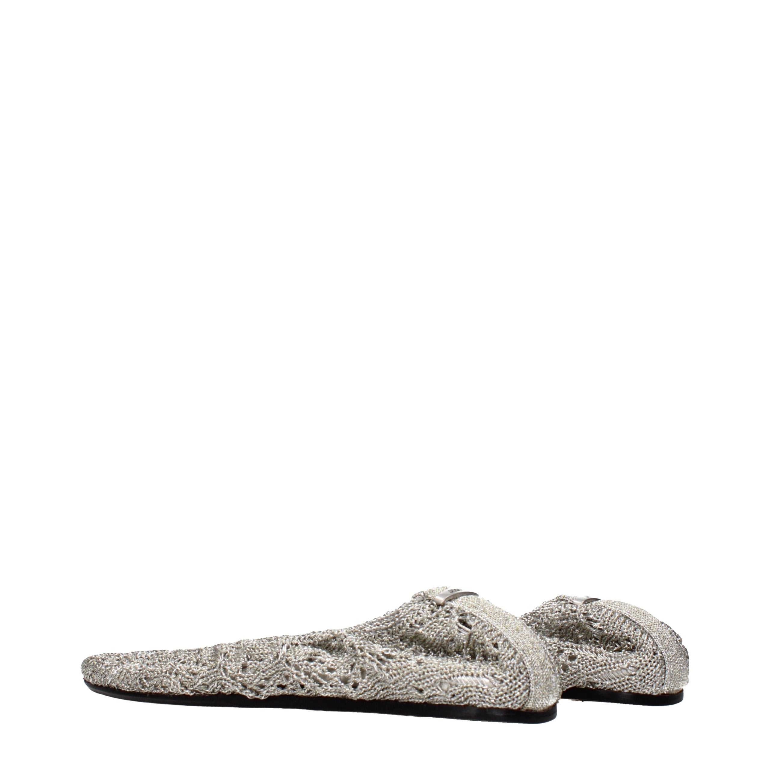 Isabel Marant Gray Fabric Ballet Flats