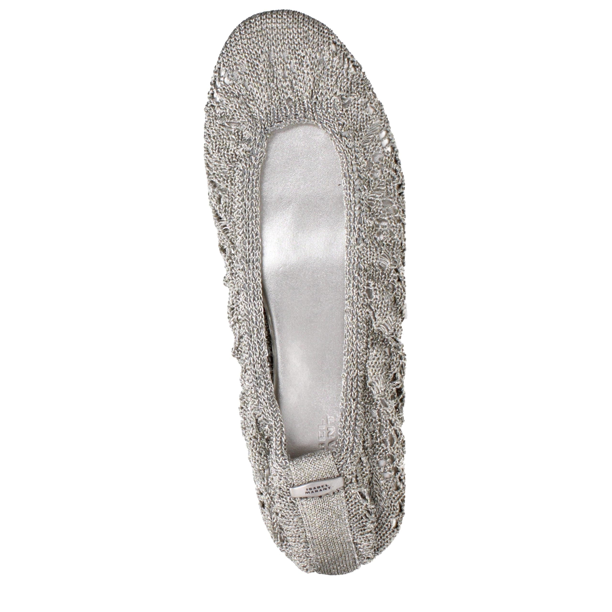 Isabel Marant Gray Fabric Ballet Flats