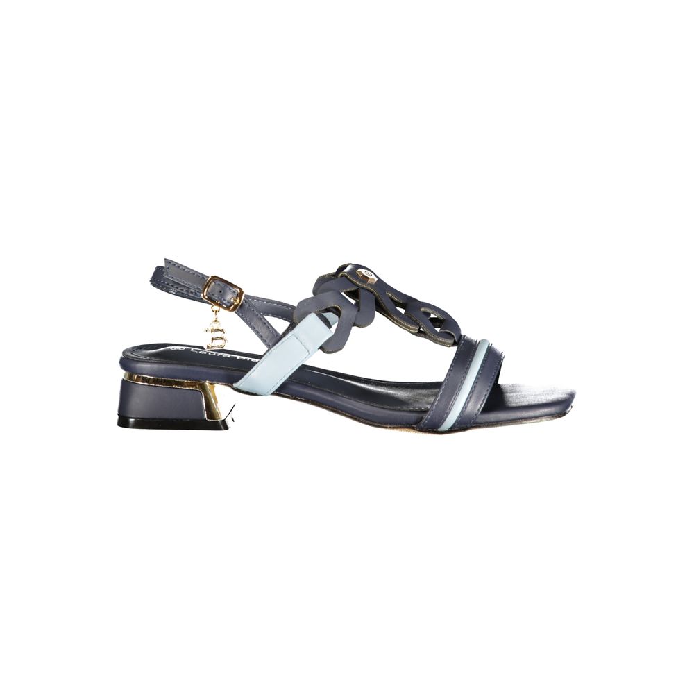 Laura Biagiotti Blue Polyurethane Women's Sandal