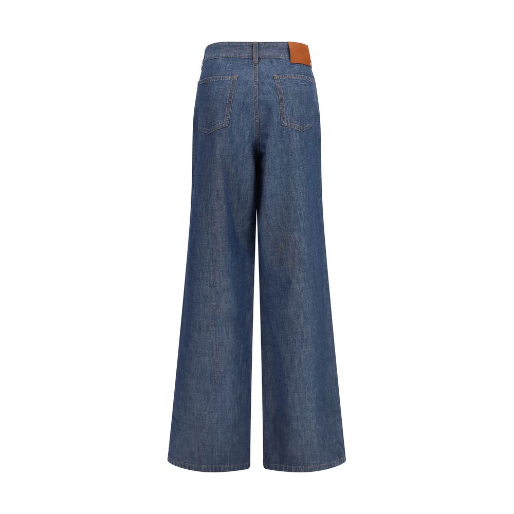 Fendi Blue Cotton Jeans Denim