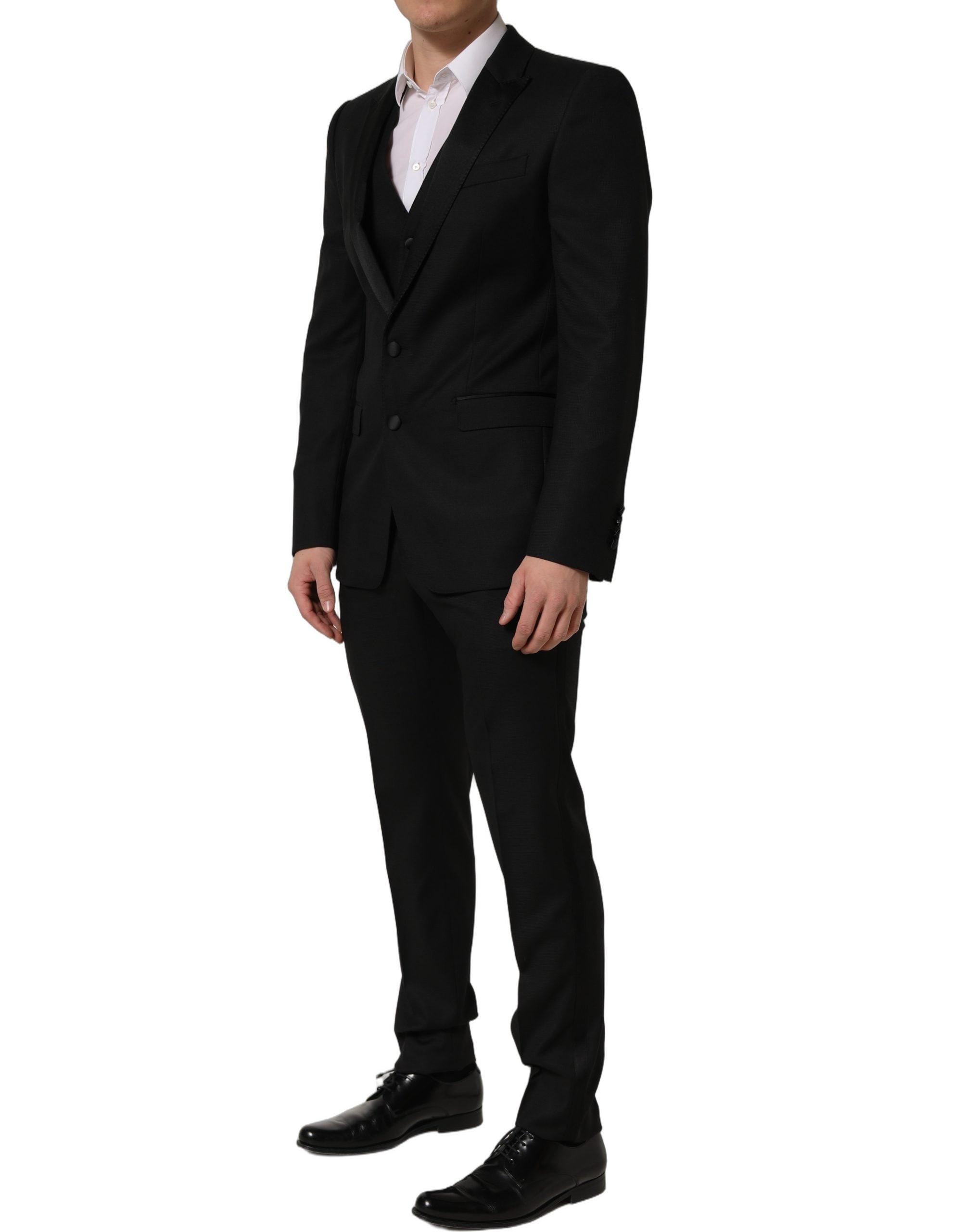 Dolce & Gabbana Black MARTINI Slim Fit Formal 3 Piece Suit