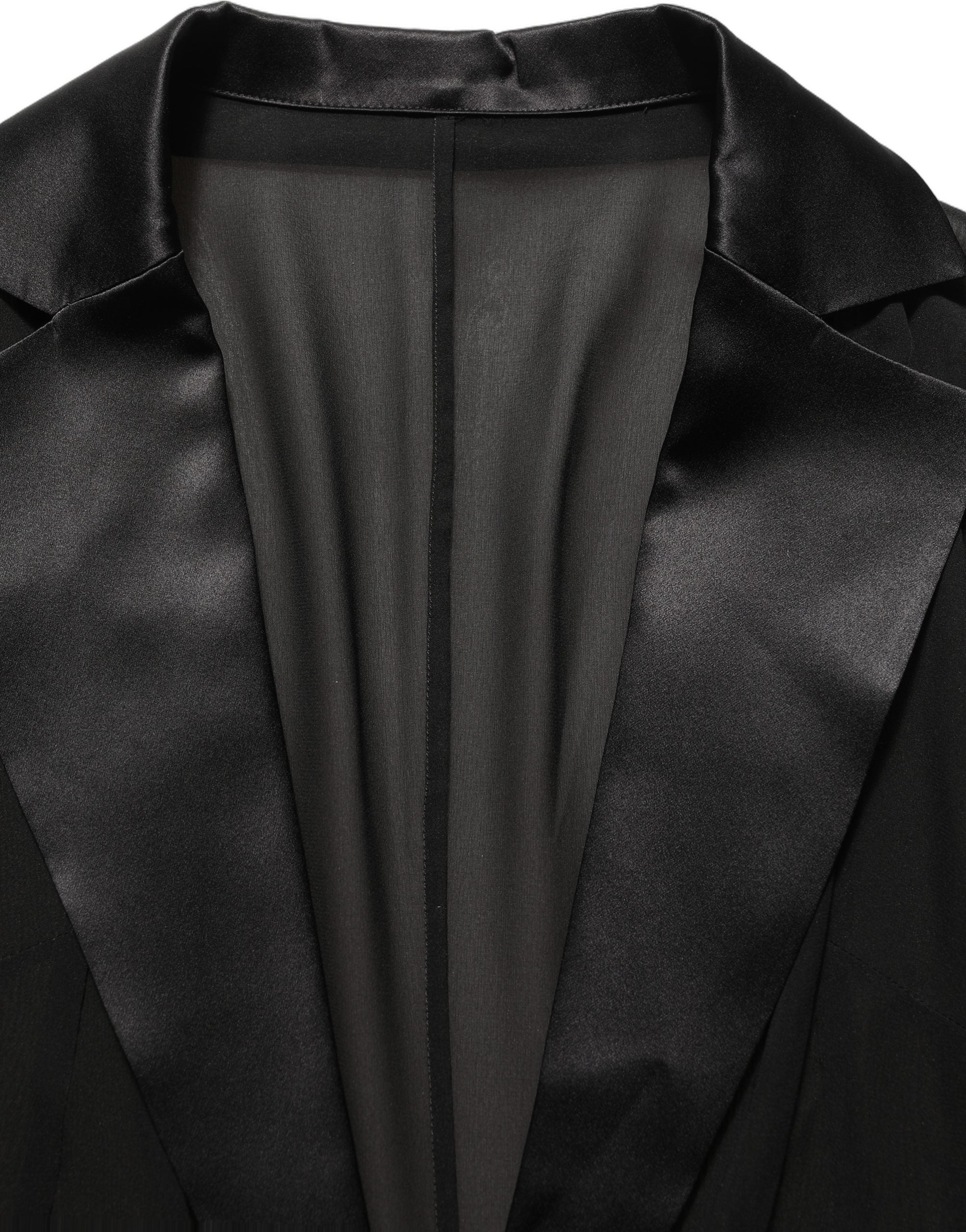 Dolce & Gabbana Black Silk Sheer Chiffon Long Maxi Dress