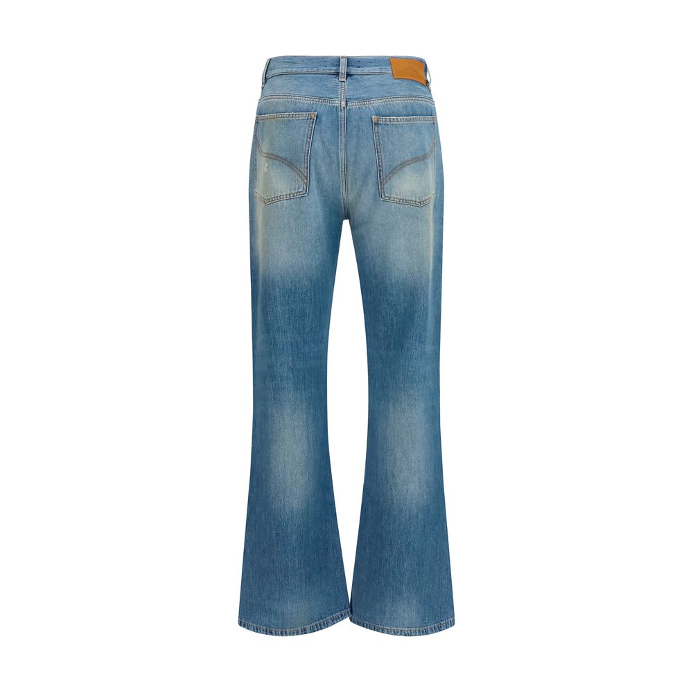 Amiri Blue Cotton Flared Jeans