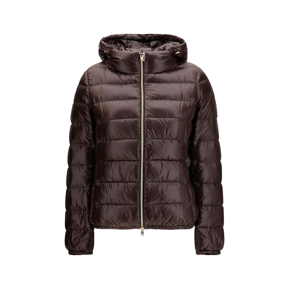 Herno Brown Polyamide Full-Length Jacket
