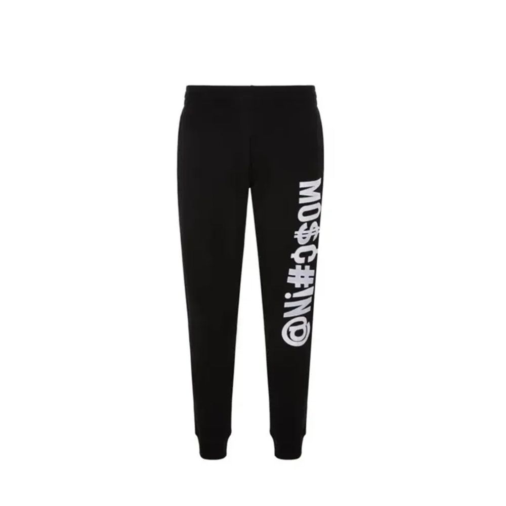 Moschino Couture Black Cotton Joggers (Workout Pants)