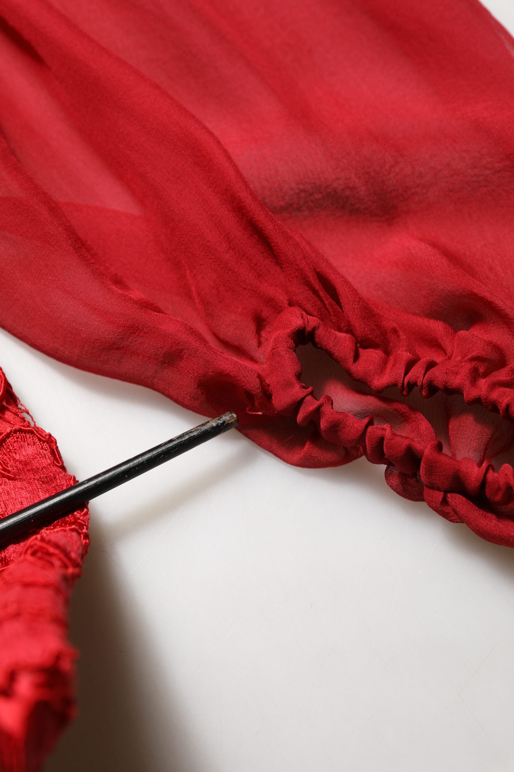 Dolce & Gabbana Red Embellished Mermaid Long Gown Dress