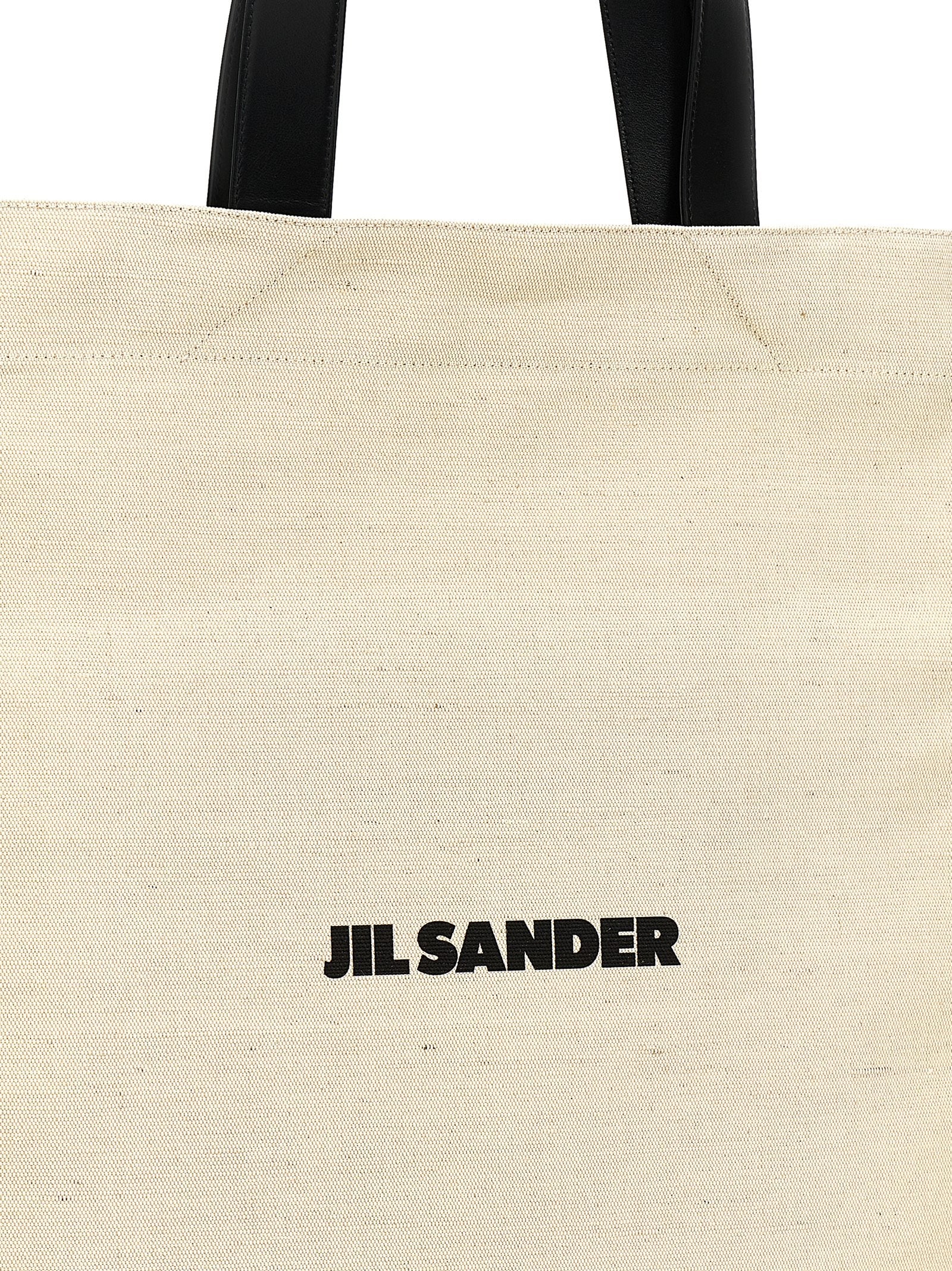 Jil Sander Bicolor Cotton Tote Bag
