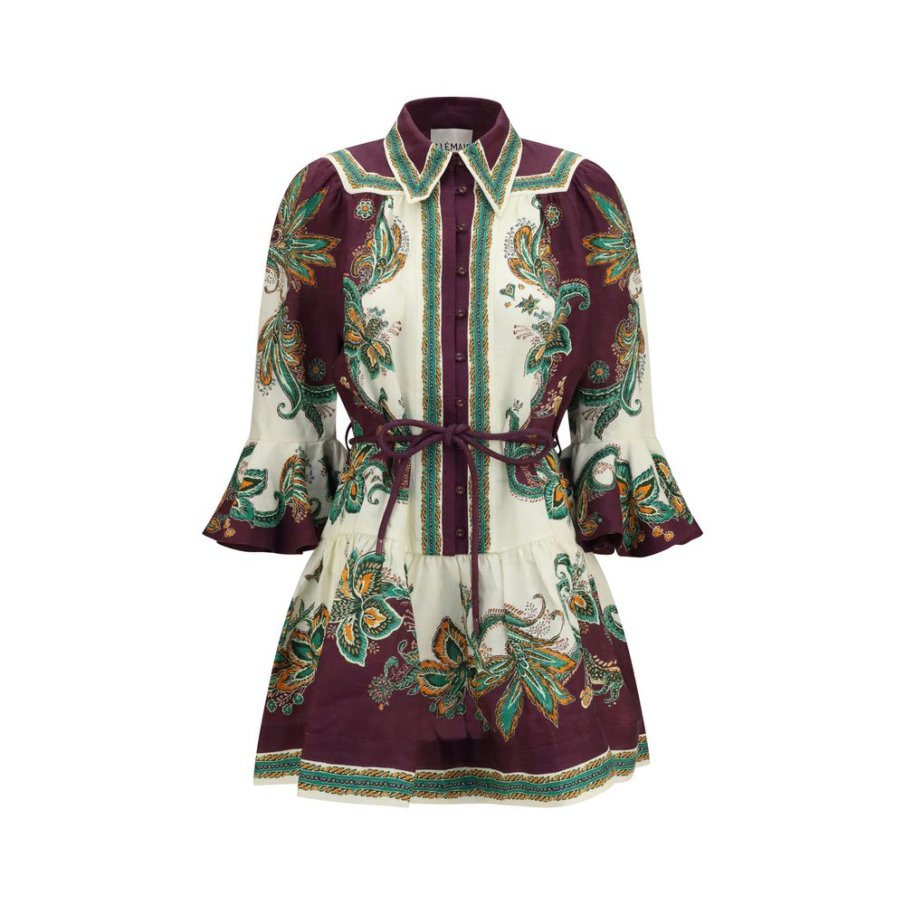 Alemais Multicolor Linen Casual Dress