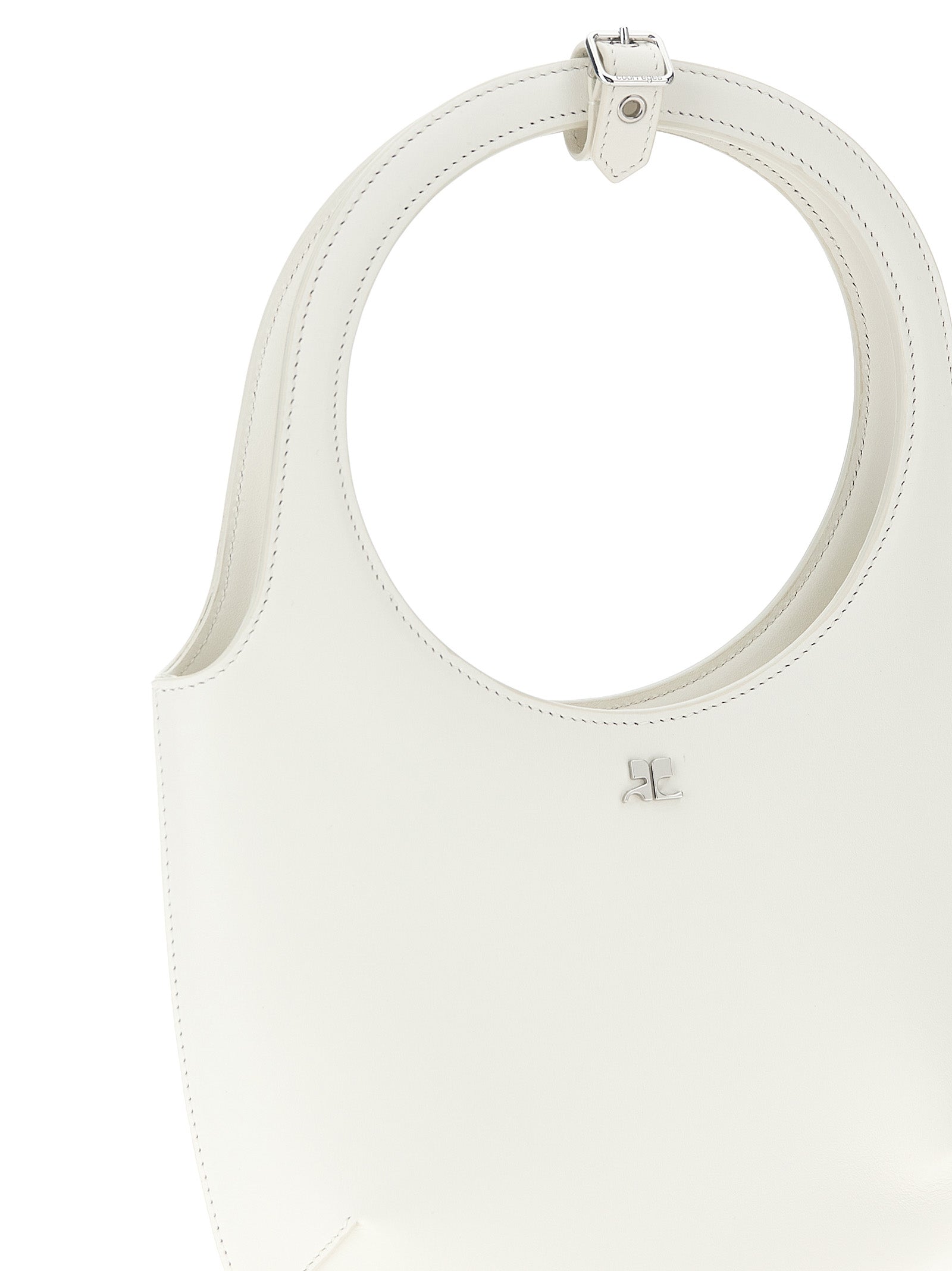 Courrèges White Calfskin Handbag