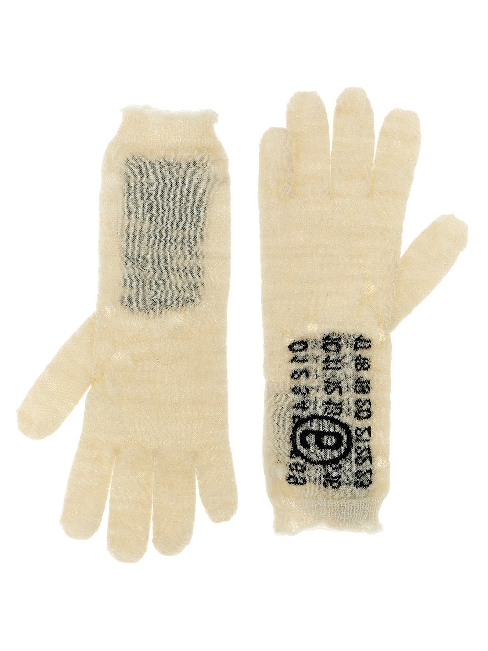 MM6 Maison Margiela Bicolor Virgin Wool Gloves