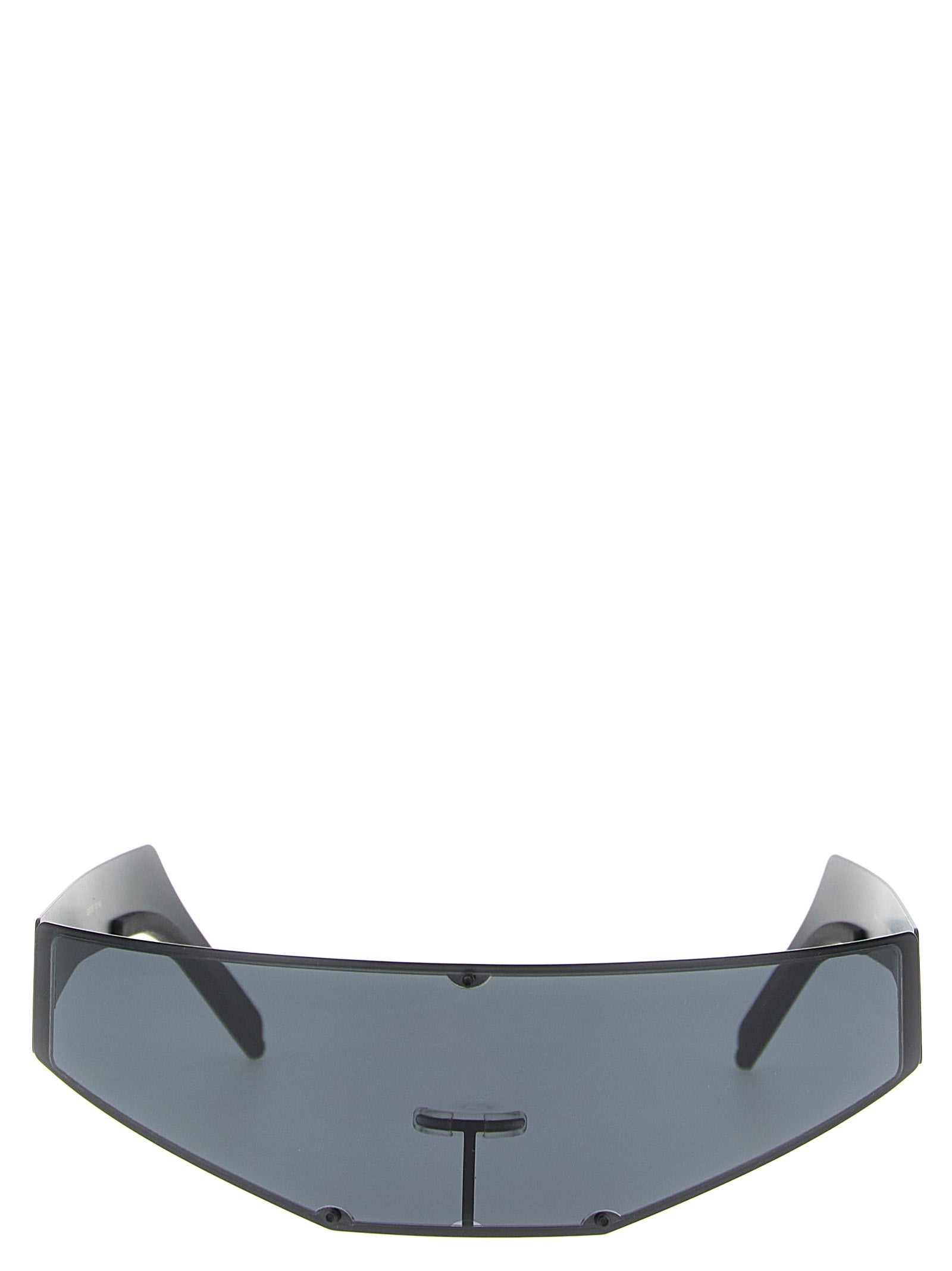 Rick Owens Black Stainless Steel Sunglasses