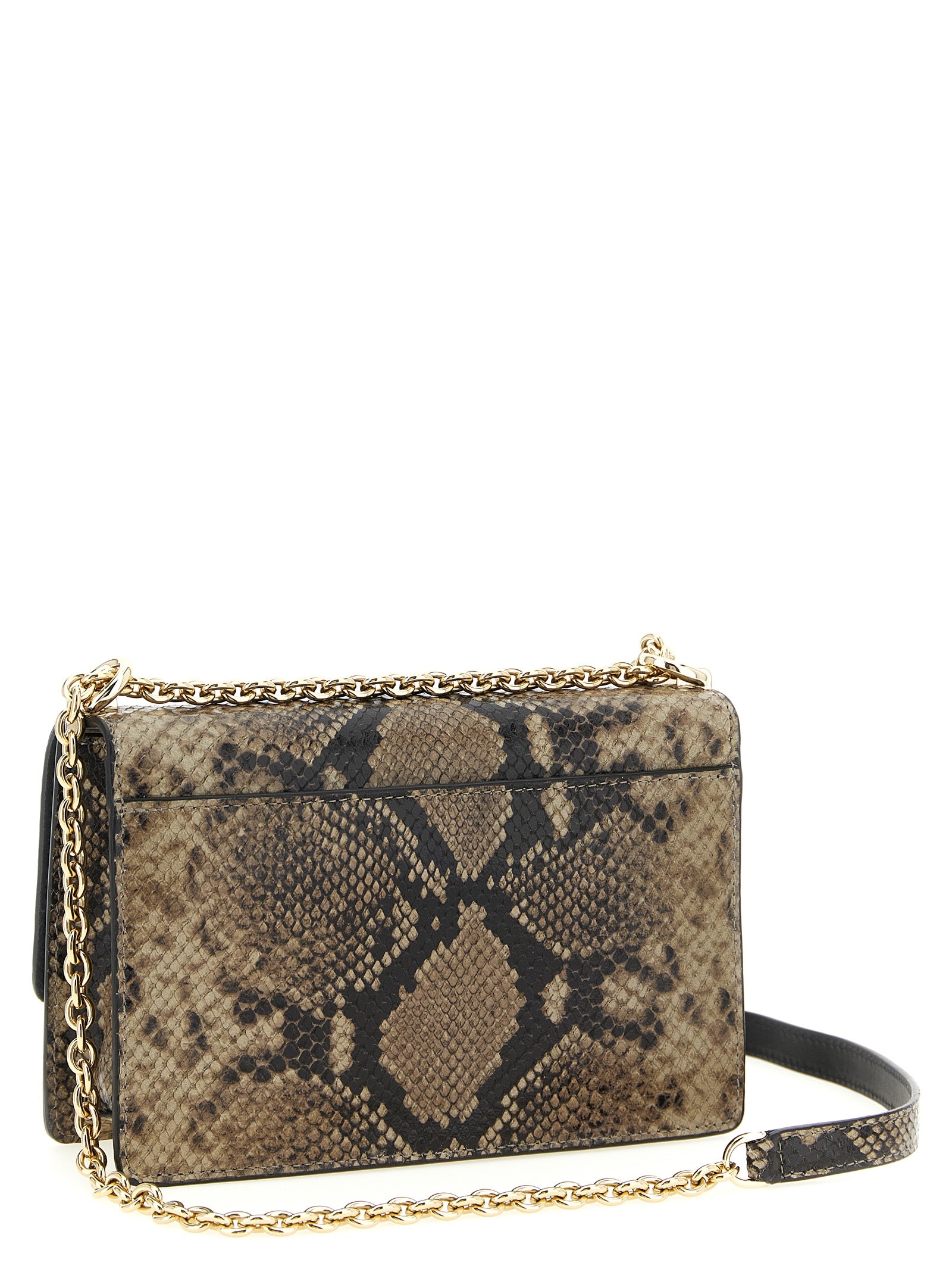 Furla Gray Goatskin Crossbody Bag