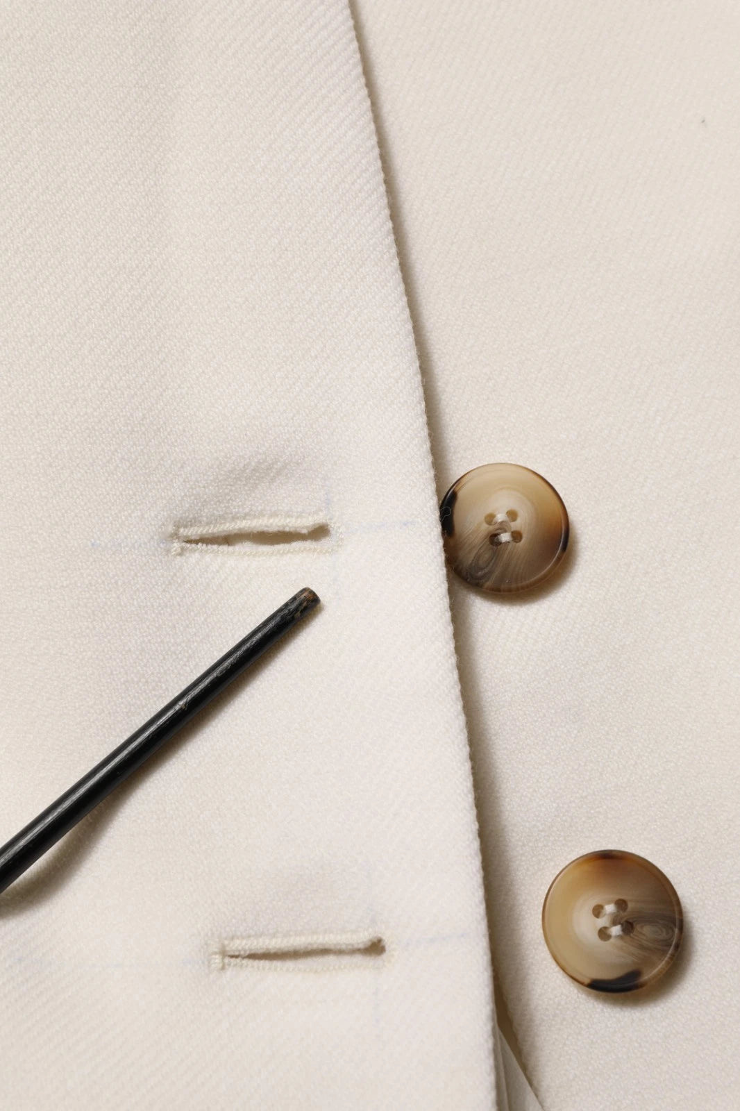 Di Stavnitser Antwerp White Wool Long Trench Coat Jacket