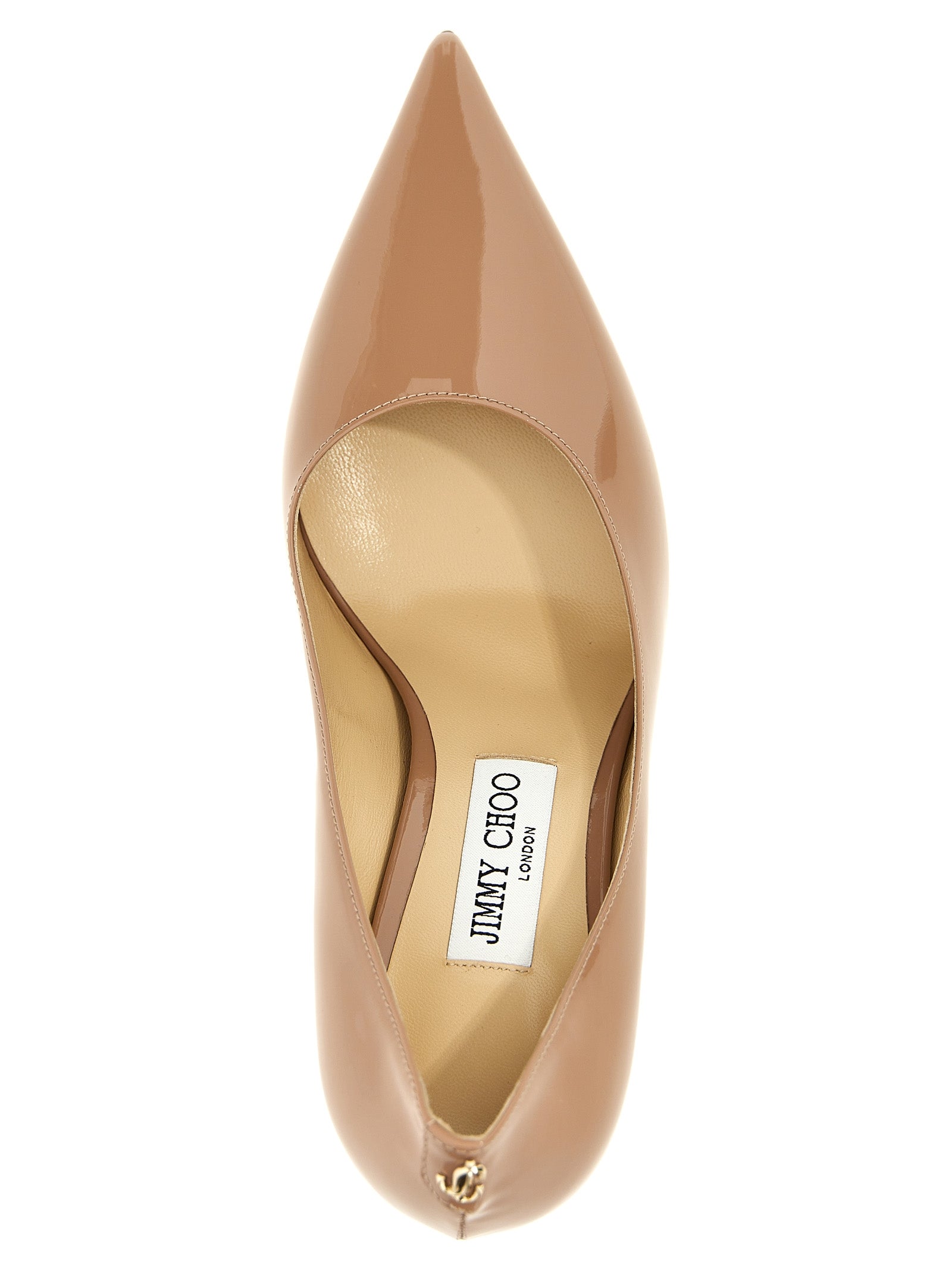 Jimmy Choo Beige Calfskin High Heel Pumps