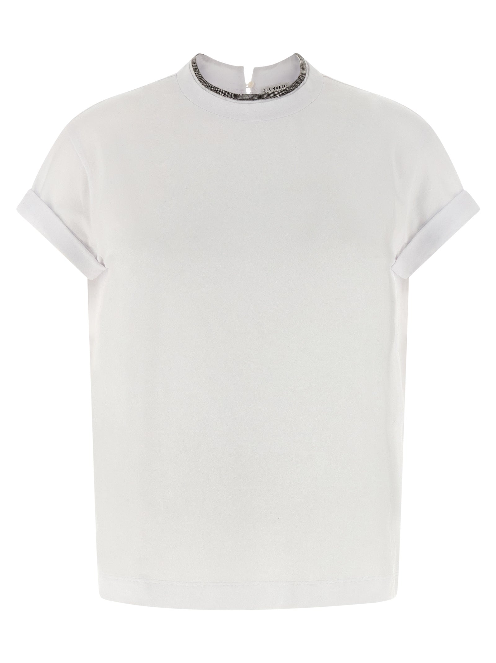 Brunello Cucinelli White Cotton T-Shirt