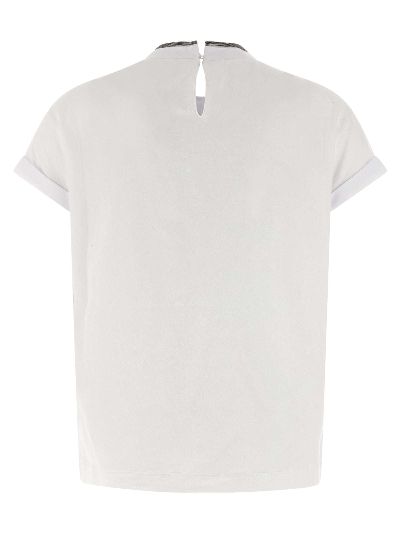 Brunello Cucinelli White Cotton T-Shirt