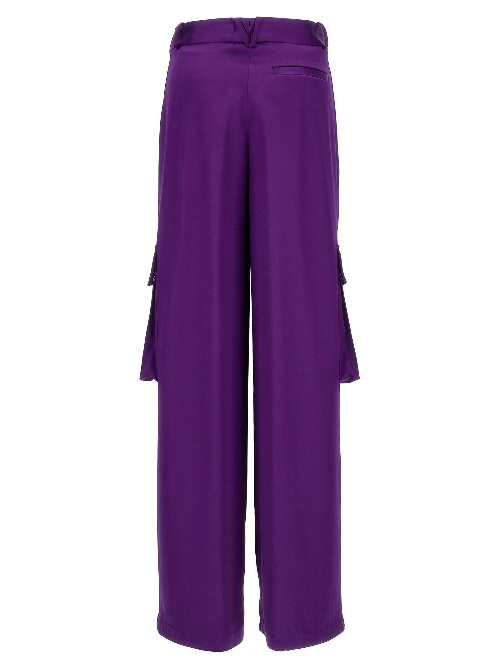 Versace Purple Viscose Cargo Pants