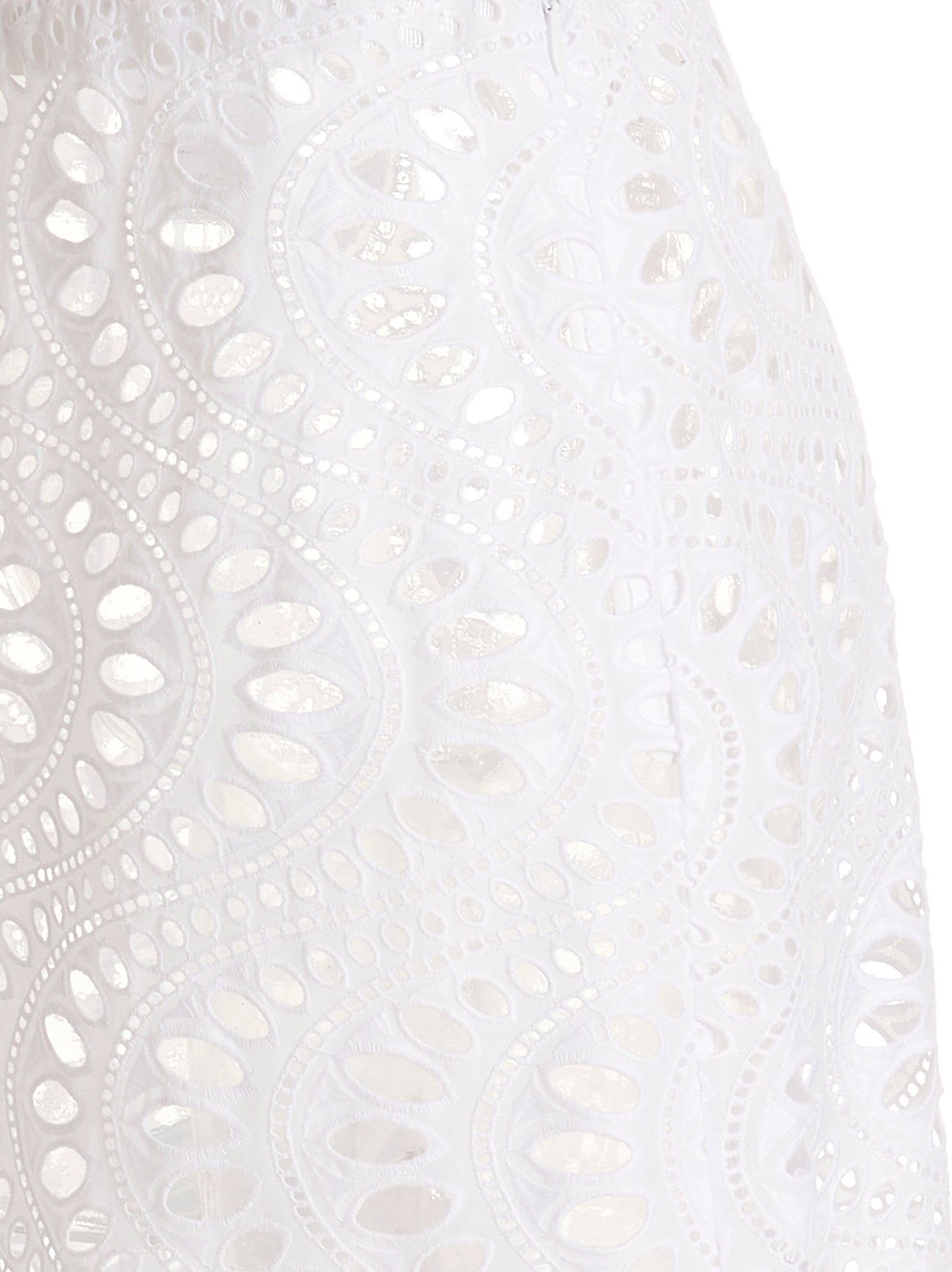 Giambattista Valli White Cotton Mini Skirt