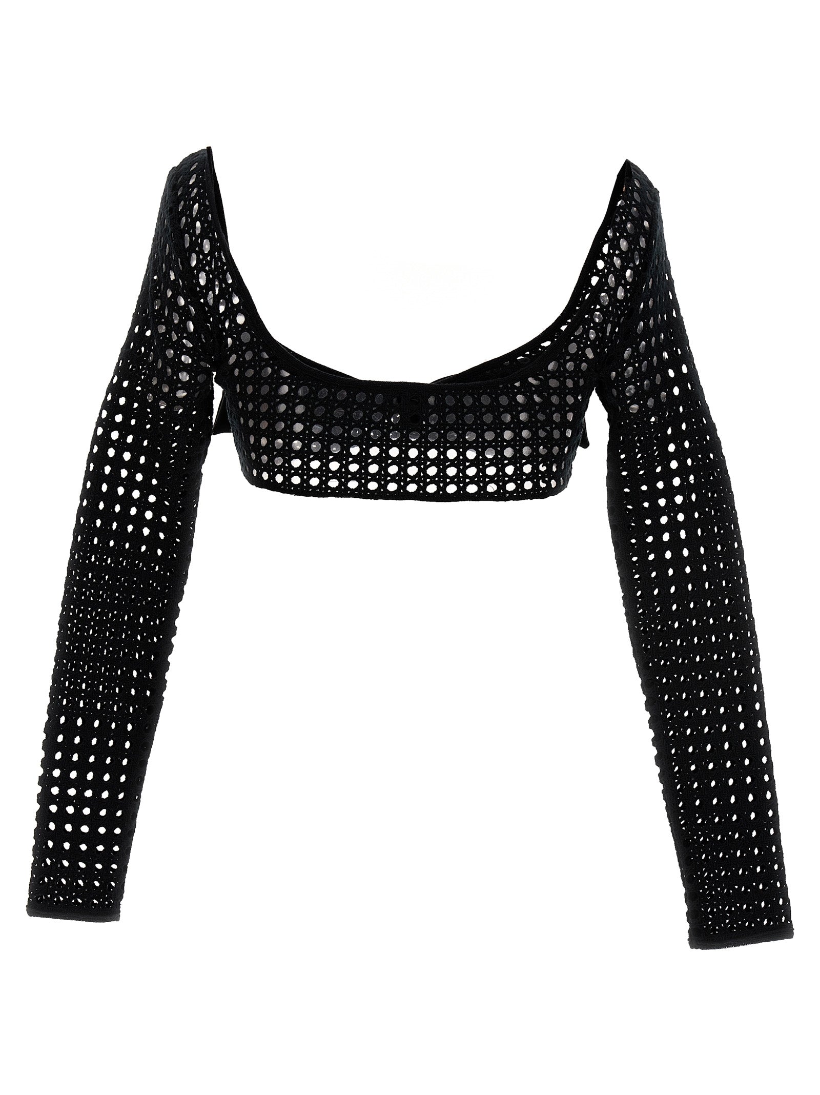 Giambattista Valli Black Polyester Long Sleeve T-Shirt