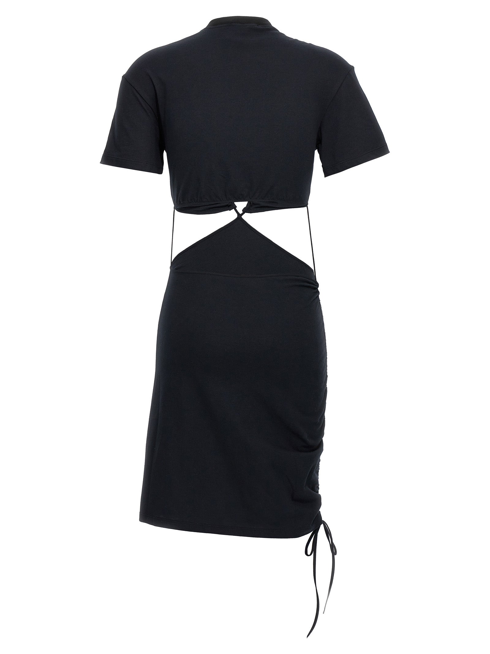 Nensi Dojaka Black Cotton Midi Dress