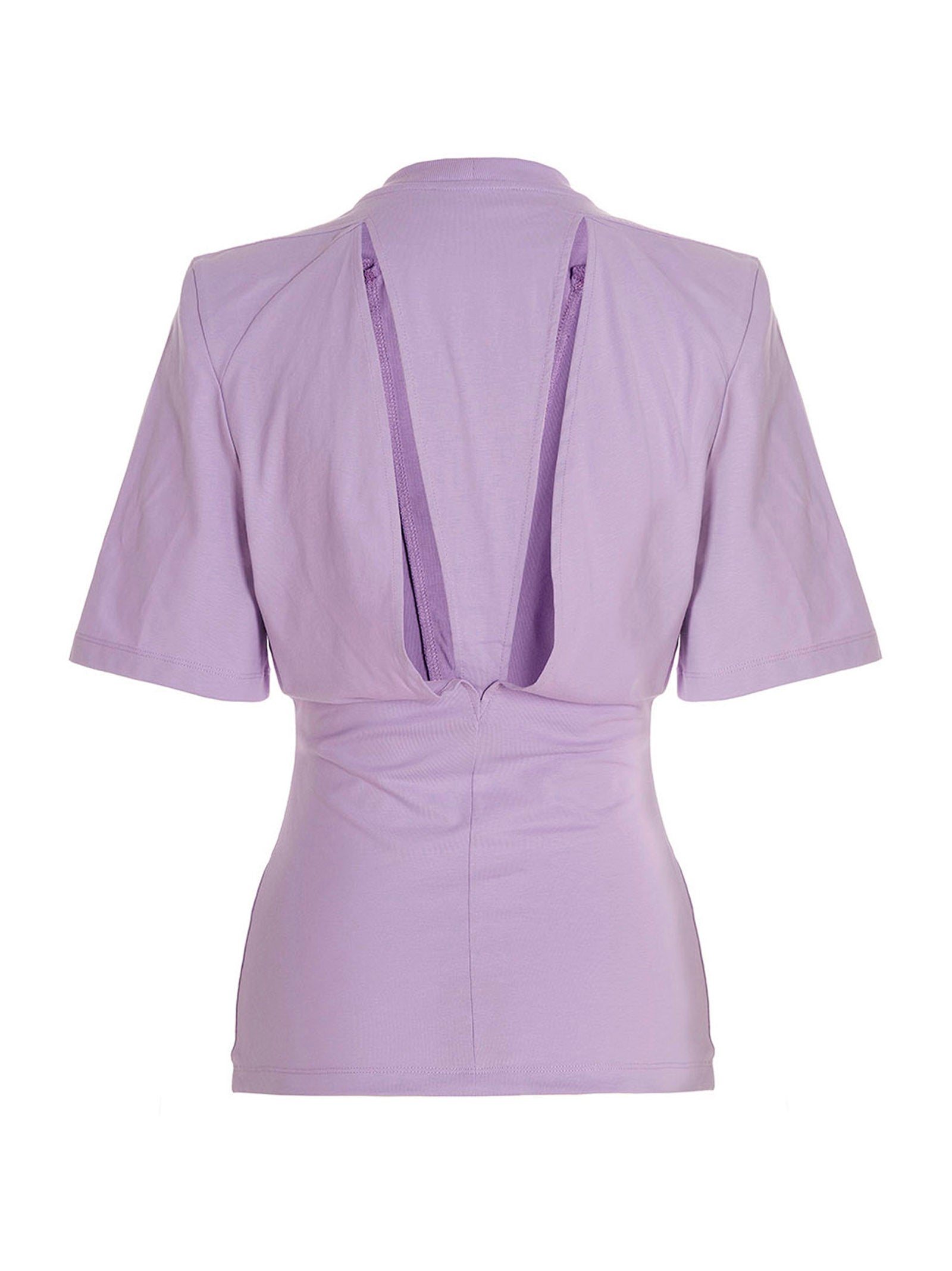 The Attico Purple Cotton T-Shirt