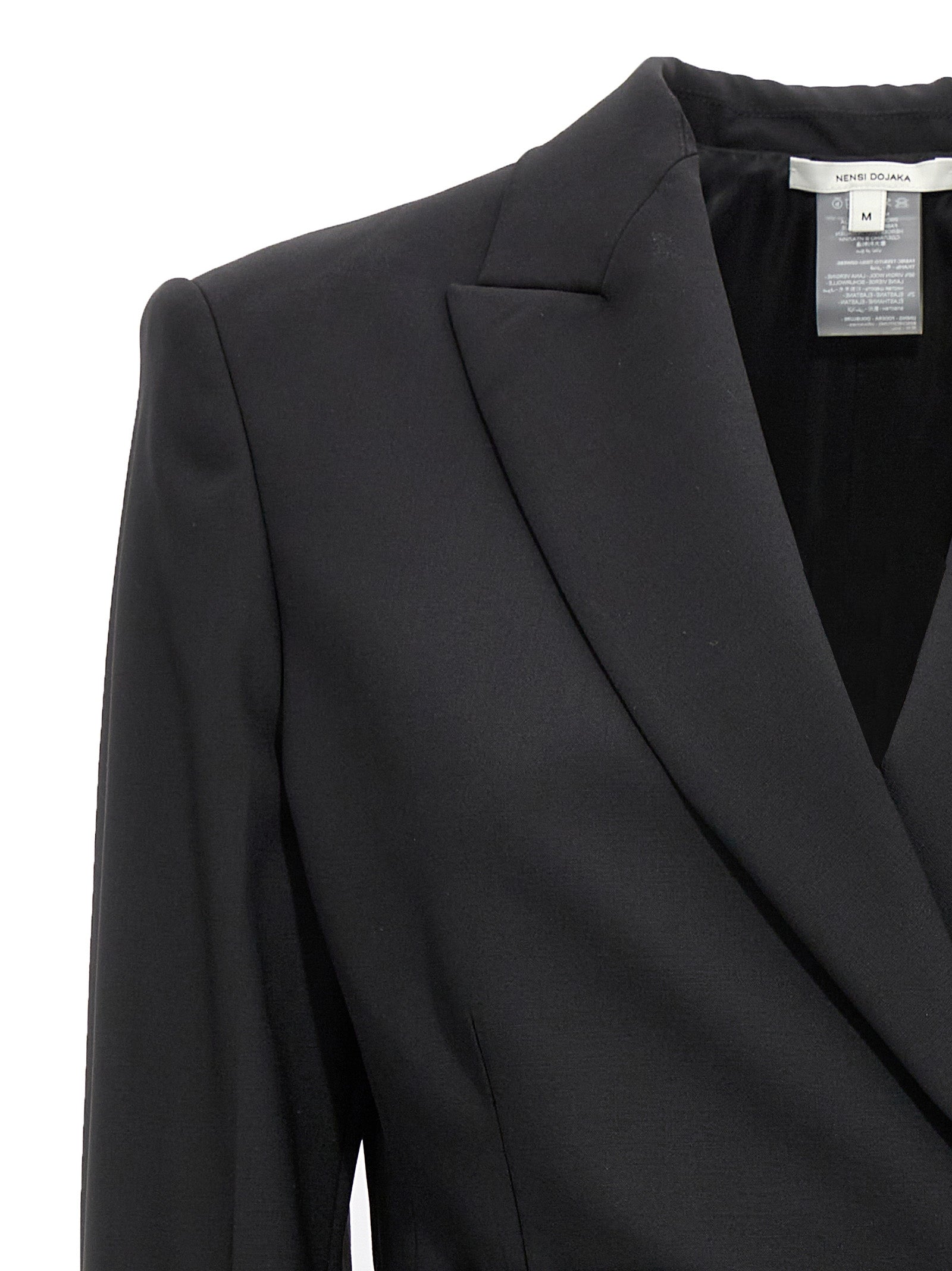 Nensi Dojaka Black Virgin Wool Blazer