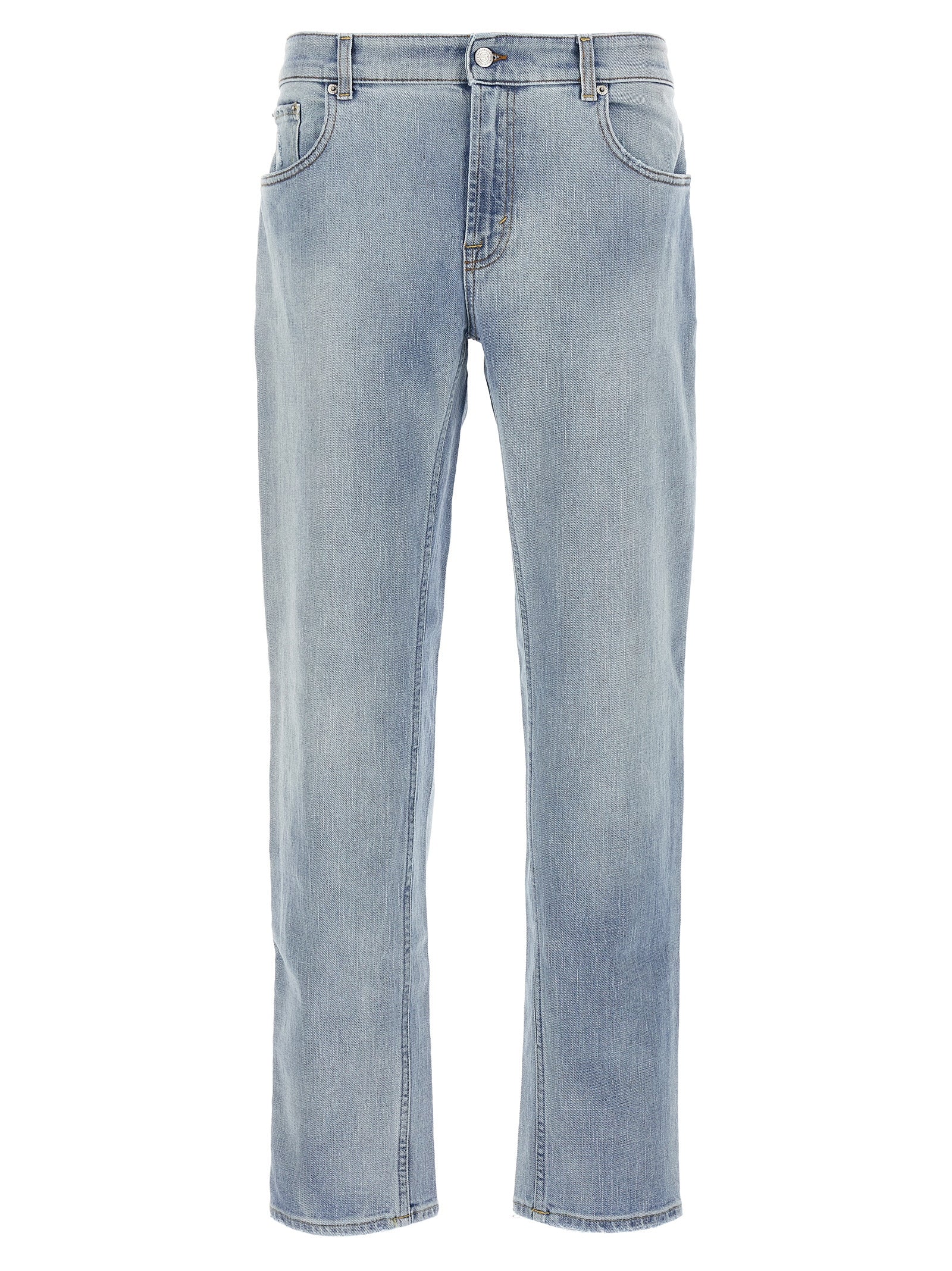 Department 5 Blue Cotton Slim Fit Jeans
